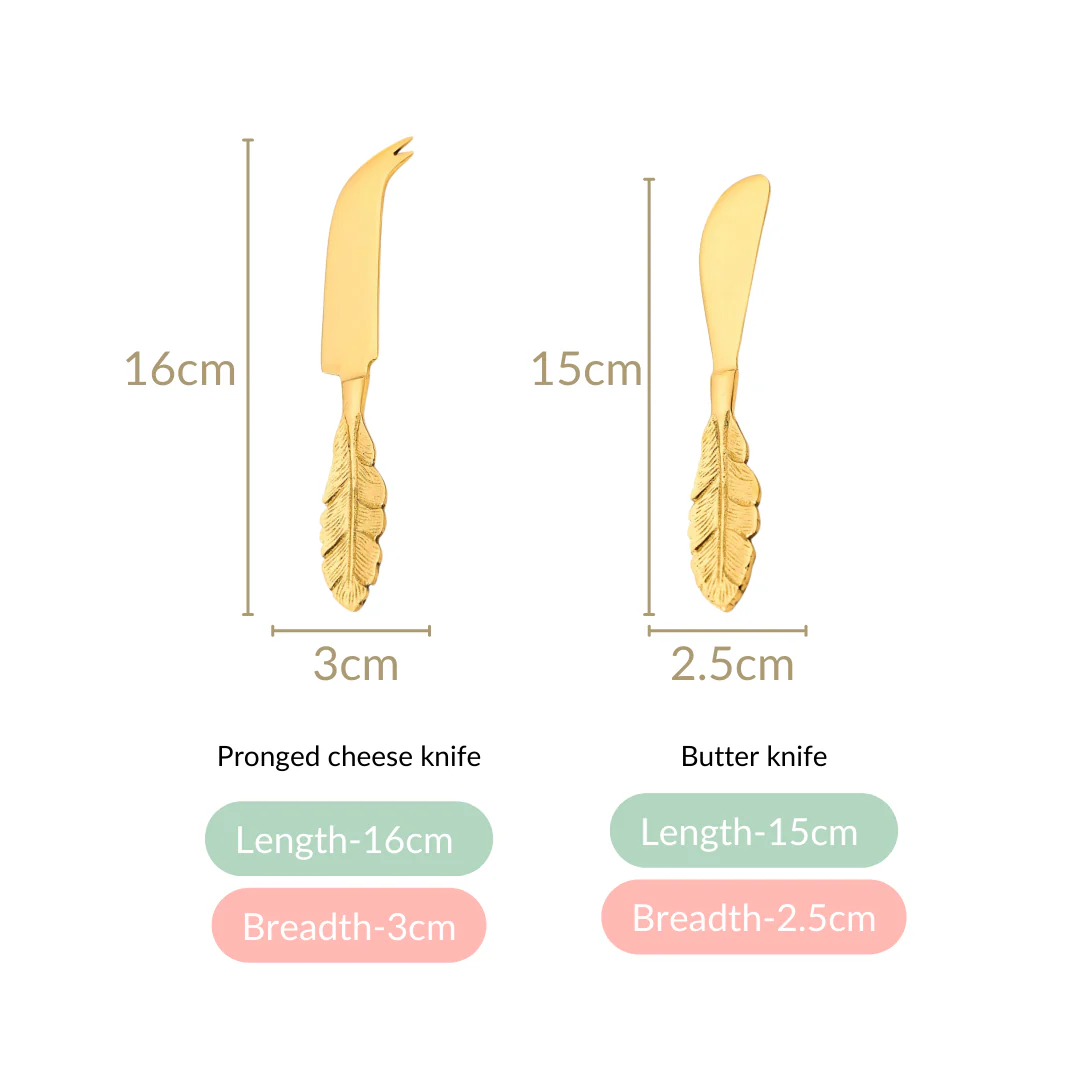 Luxe Gold Butter Knife And Cheese Knife Set Of 2 - Image 5