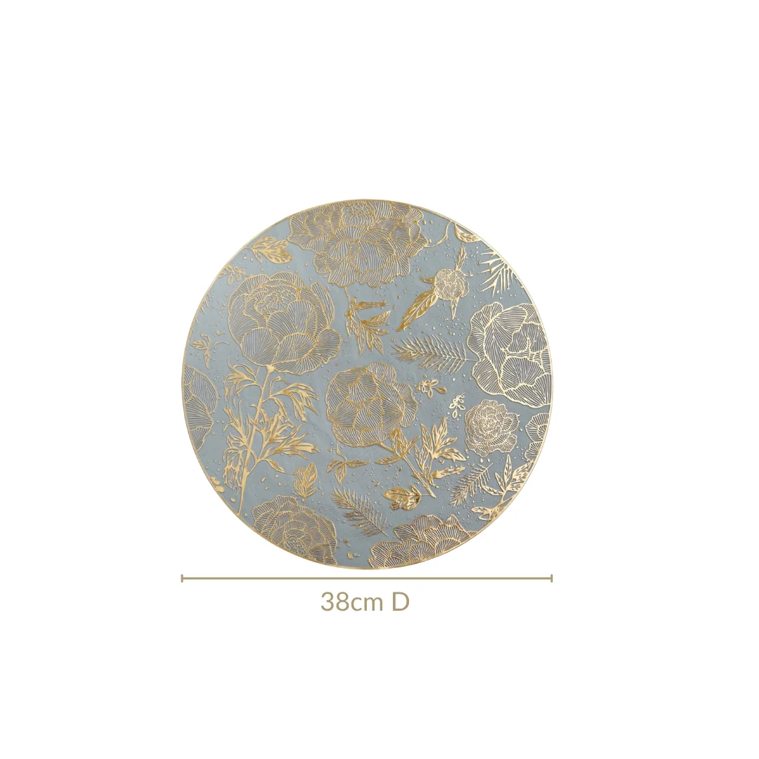 Luxe Grey Gold Table Mat Set Of 6 - Image 4