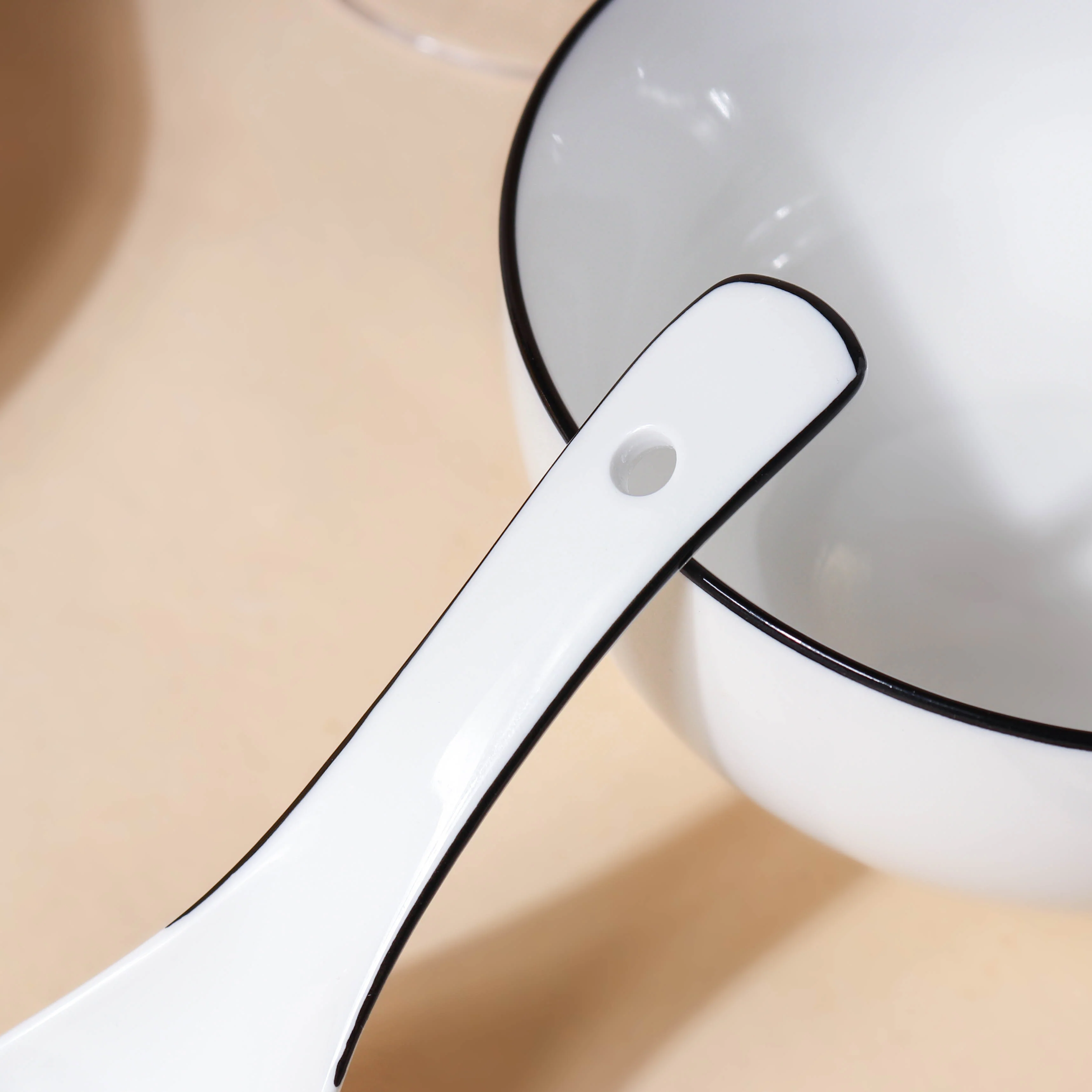 Luxe Monochrome Soup Spoon - Image 3
