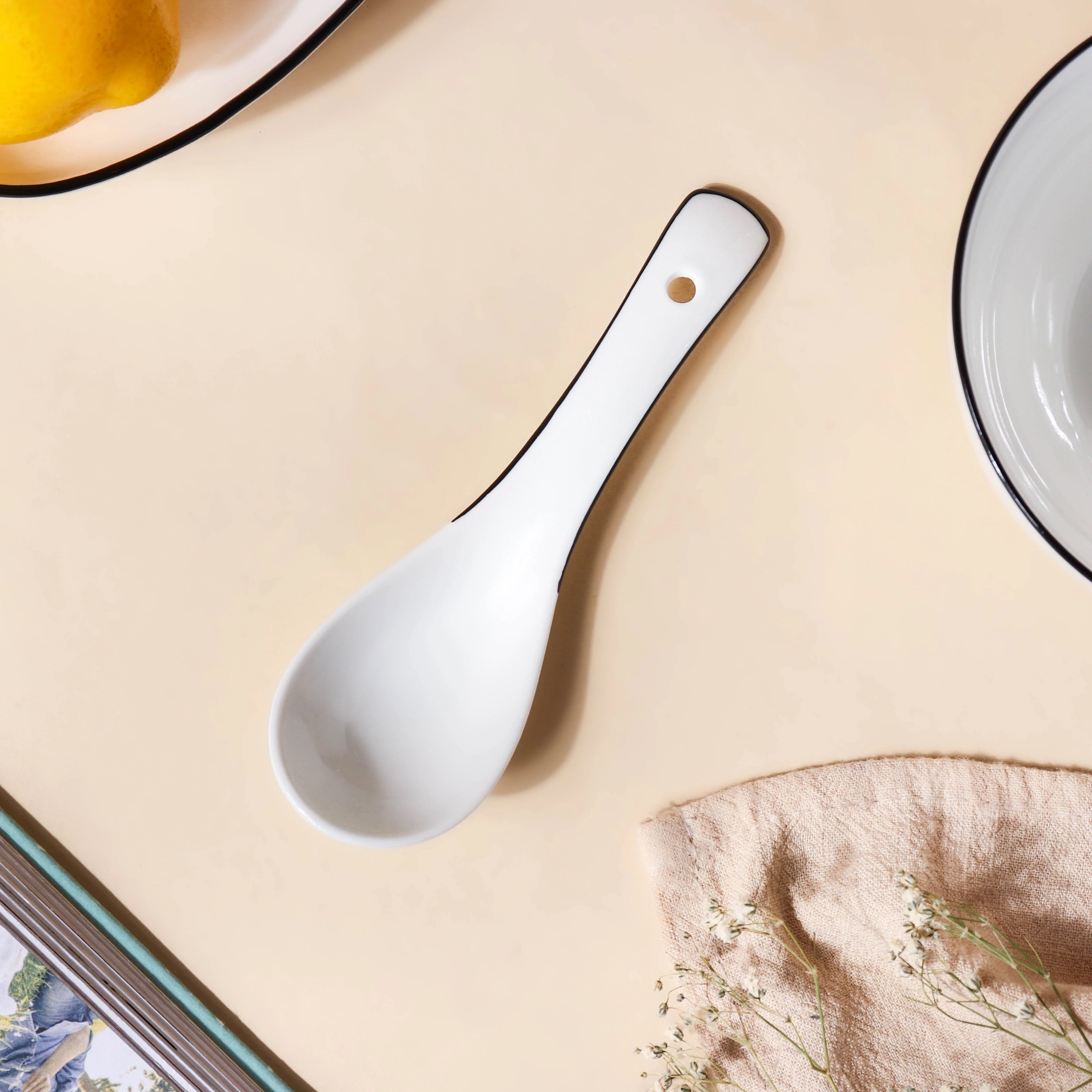 Luxe Monochrome Soup Spoon - Image 4