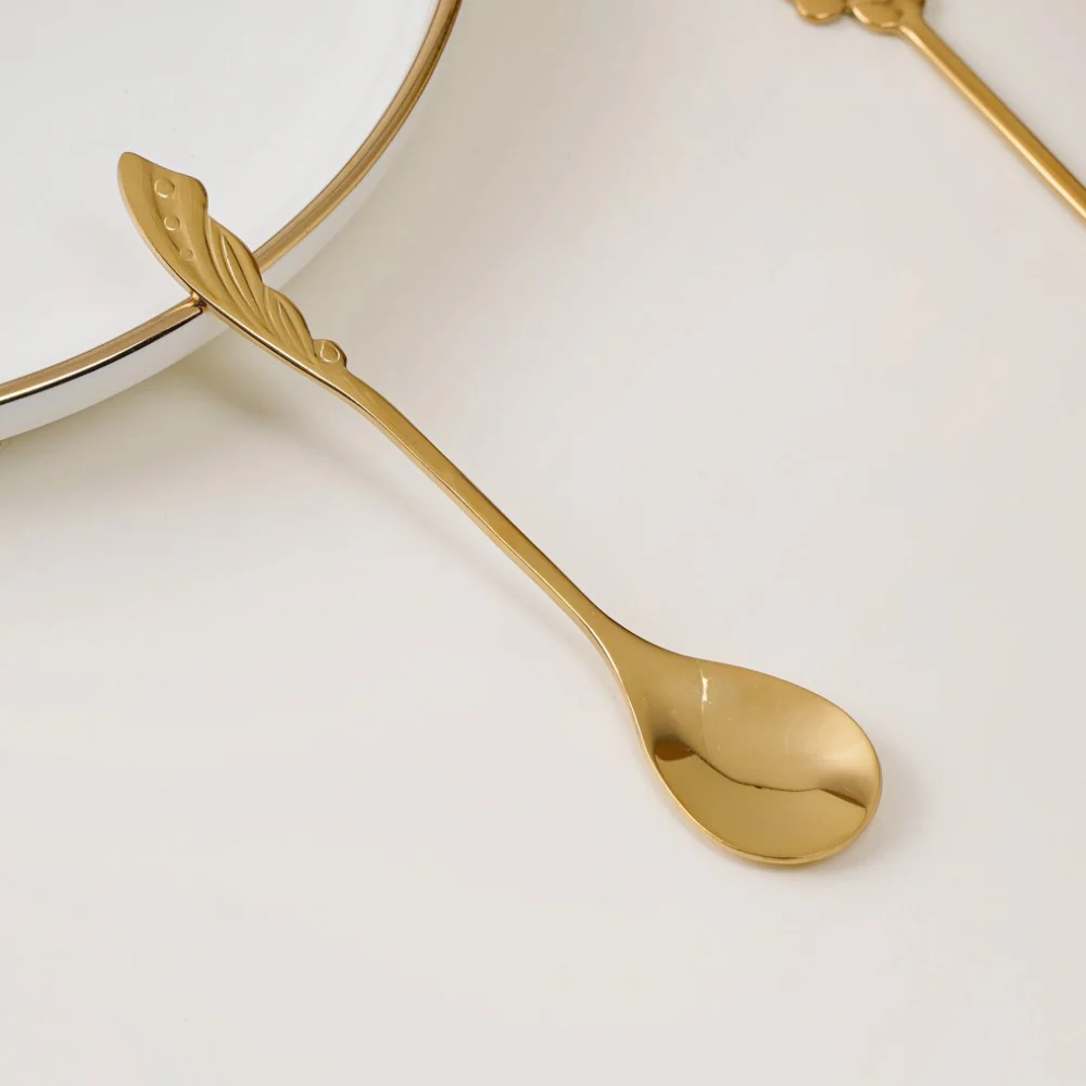 Luxe Stainless Steel Teaspoon Set Of 4 Golden - Image 4