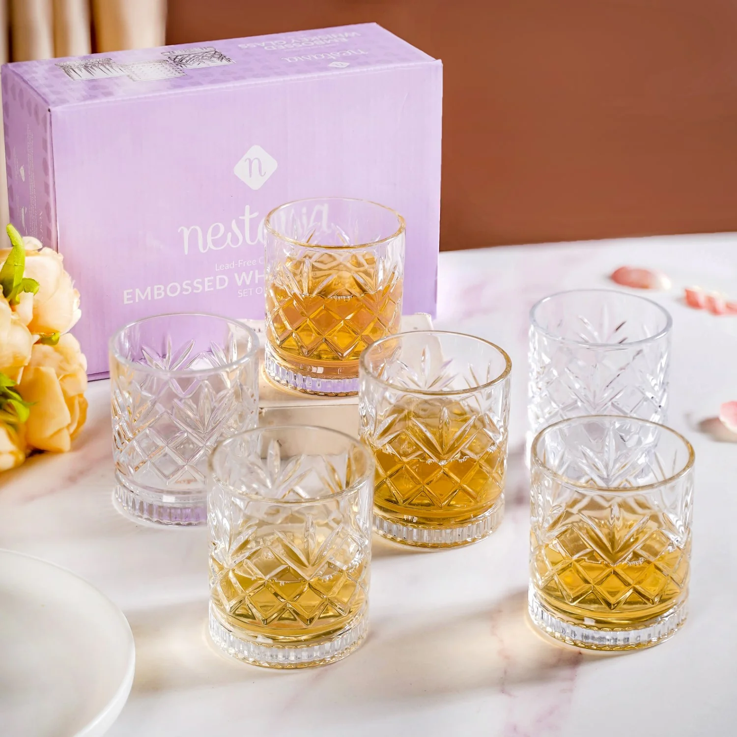 Luxe Whiskey Glass Set Of 6 220ml - Image 2