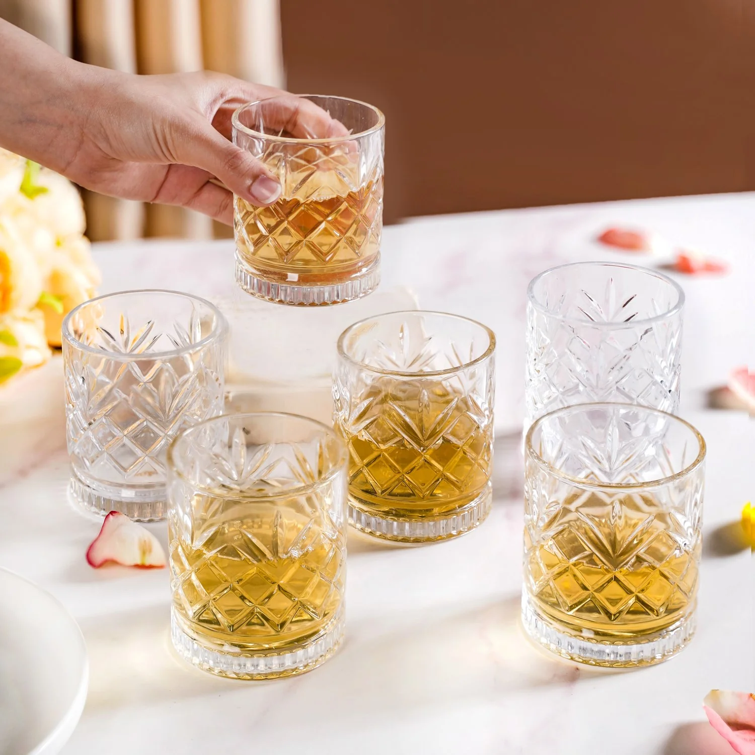Luxe Whiskey Glass Set Of 6 220ml - Image 3