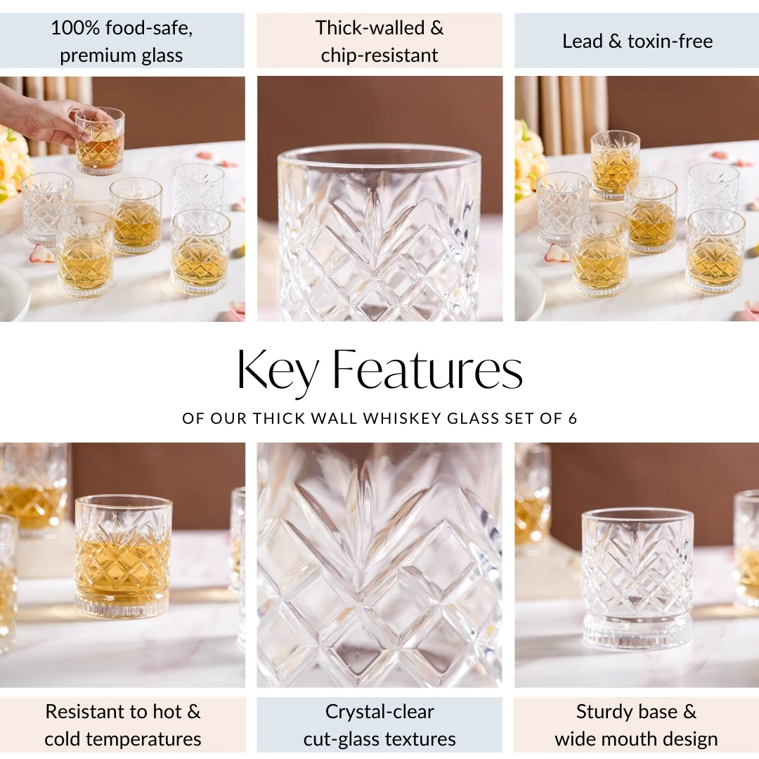 Luxe Whiskey Glass Set Of 6 220ml - Image 6