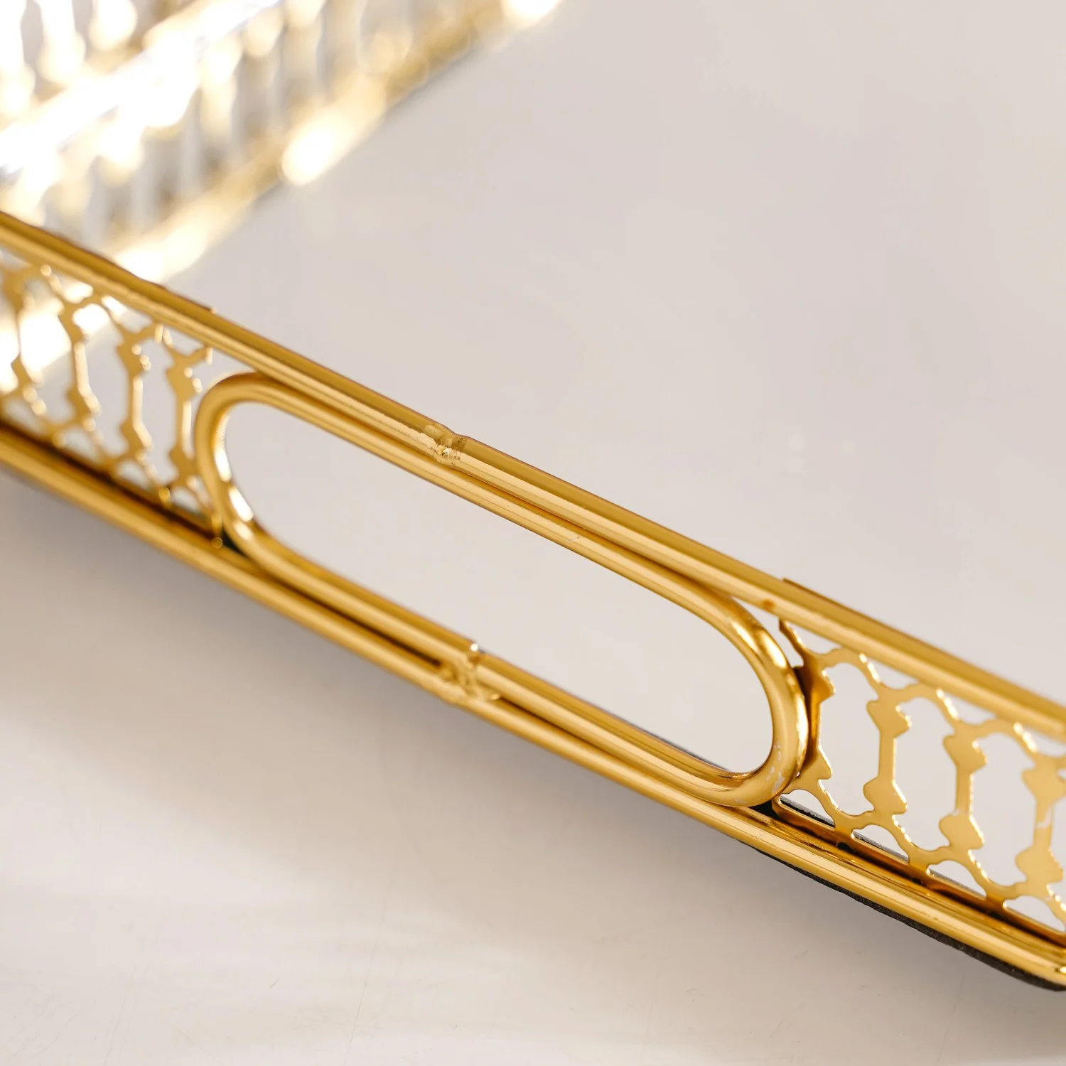 Luxurious Large Decorative Metal Tray - Image 8