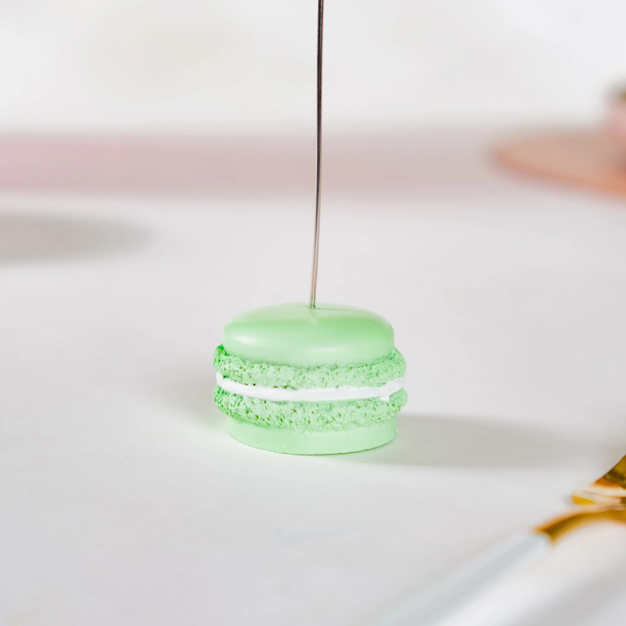 Macaron Table Card Clip Holder Green 4.5 Inch - Image 4