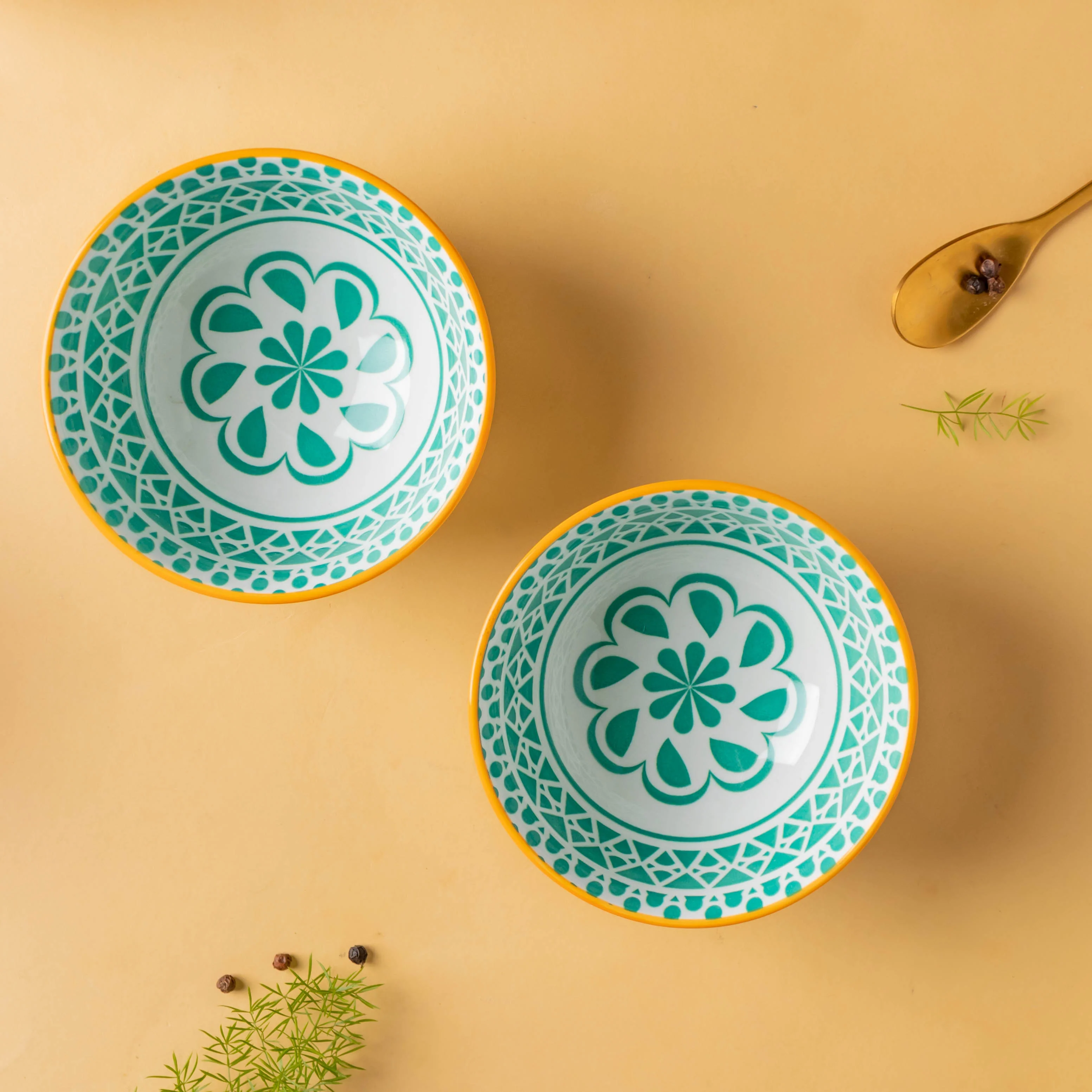 Mandala Dessert Bowl Set of 2 - Image 4