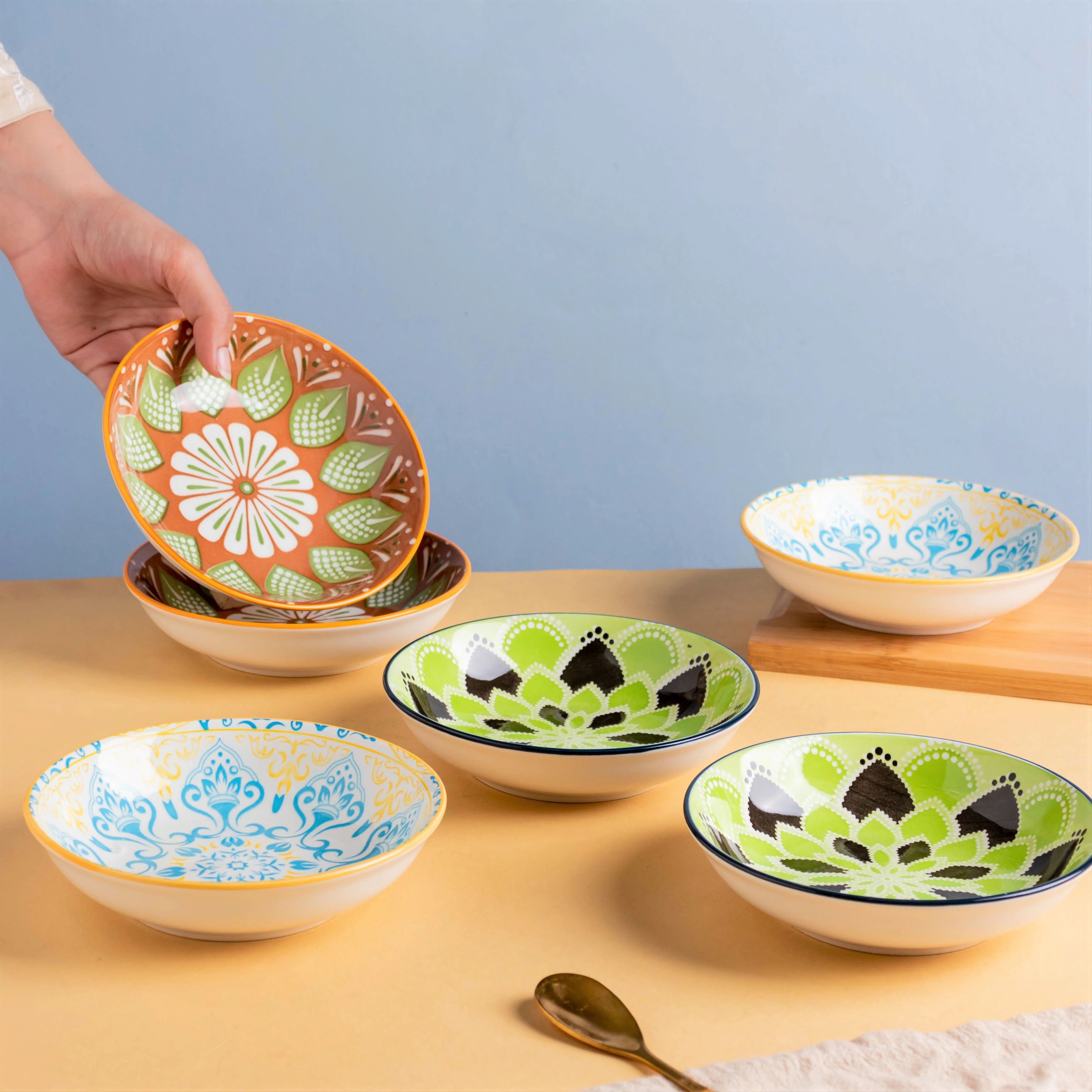 Mandala Dessert Plate Set of 2 - Image 2
