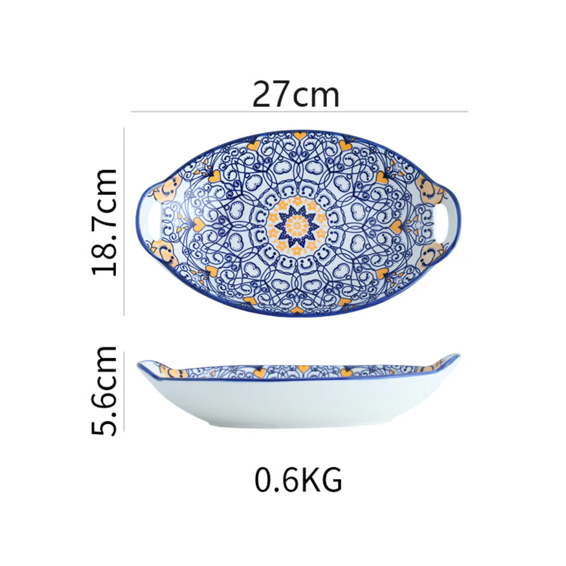 Mandala Long Dish - Image 22