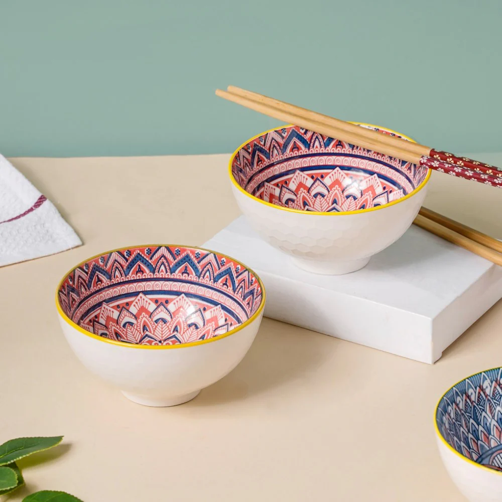 Mandala Ramen Bowl Set of 4 - Image 15