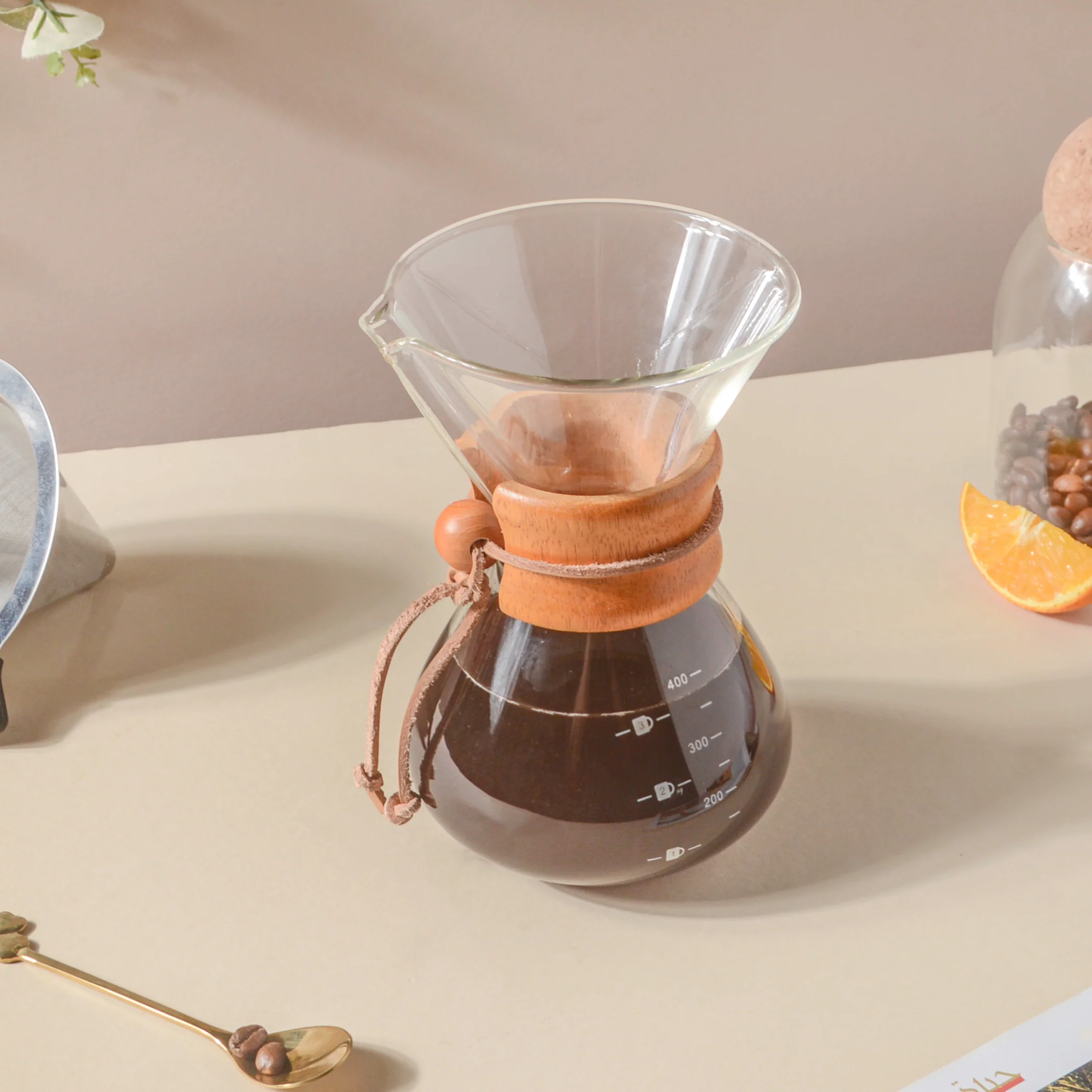 Manual Drip Coffee Maker With Borosilicate Glass Carafe - Image 8