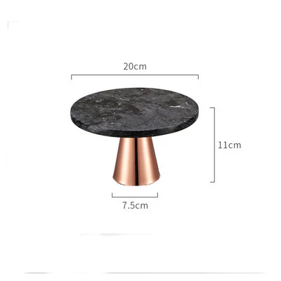 Marble and Metal Cake Stand 8 inch - Image 15