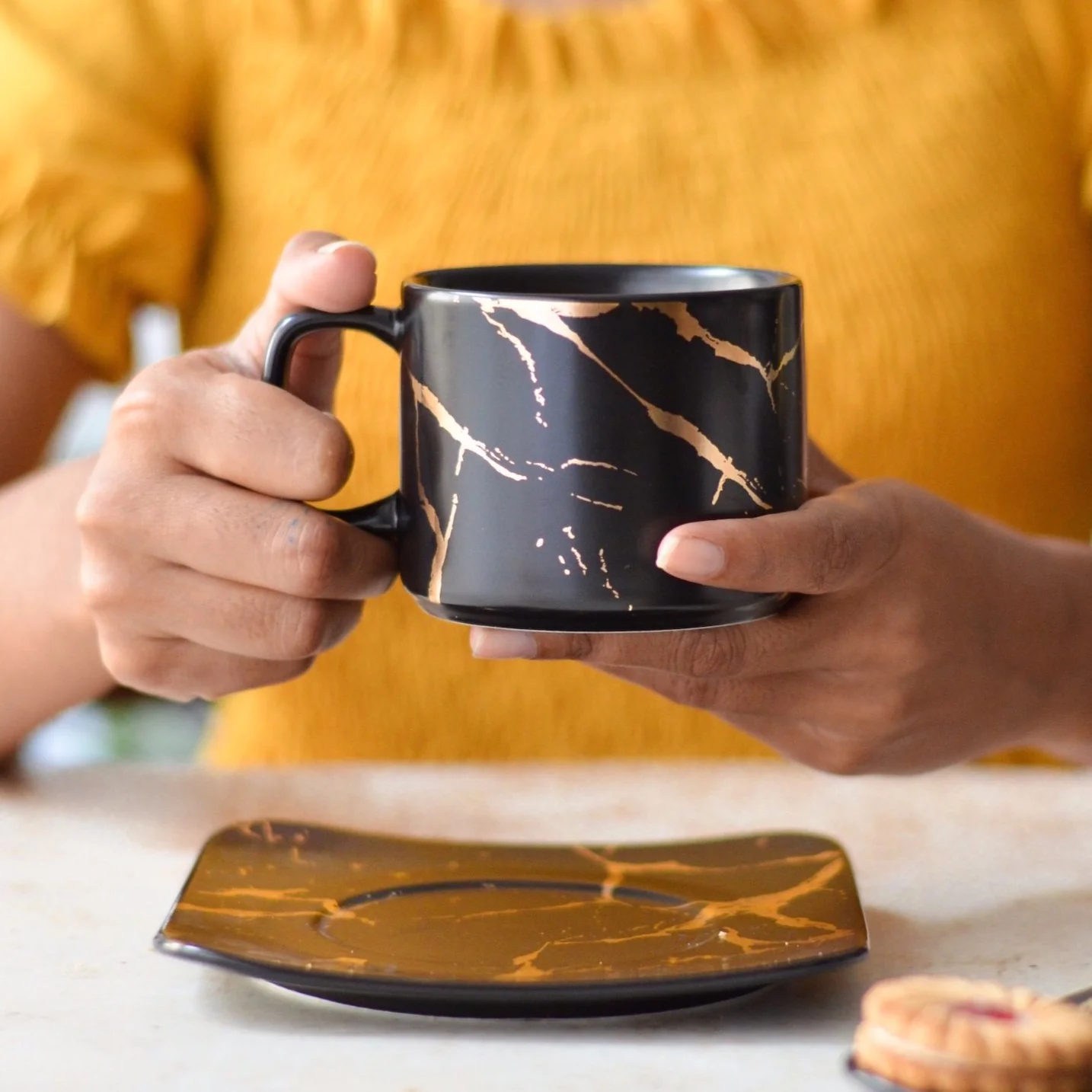 Marble Tea Cup and Saucer - Image 14