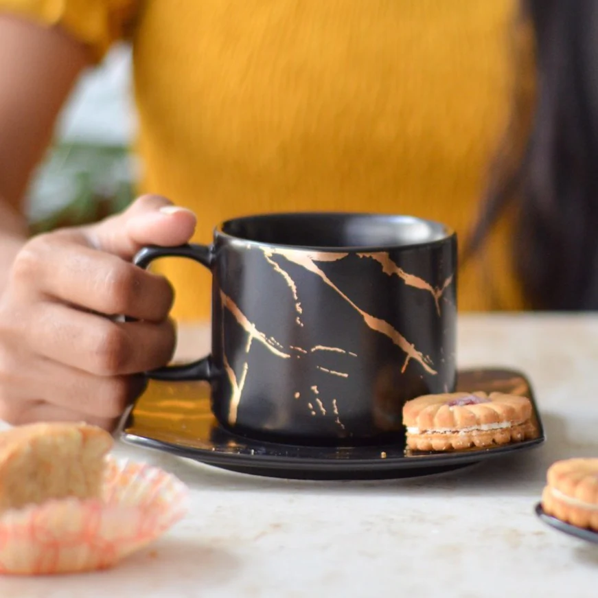 Marble Tea Cup and Saucer - Image 15