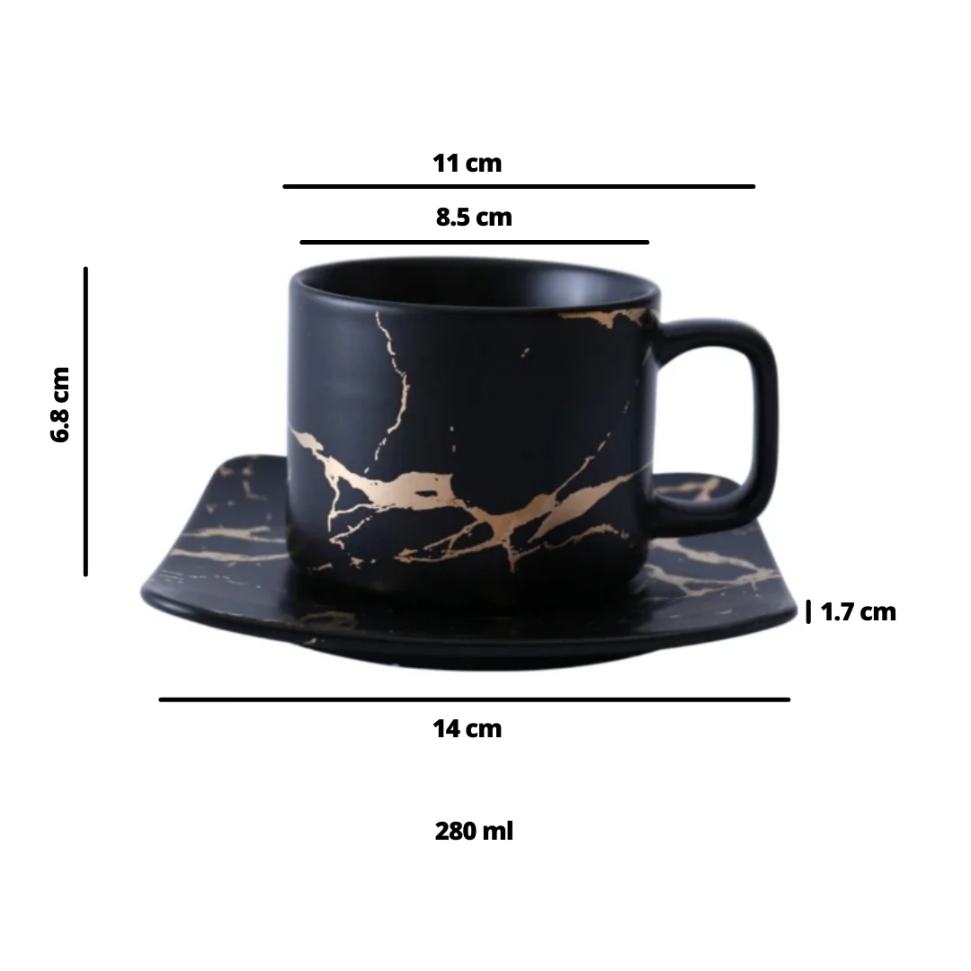Marble Tea Cup and Saucer - Image 19