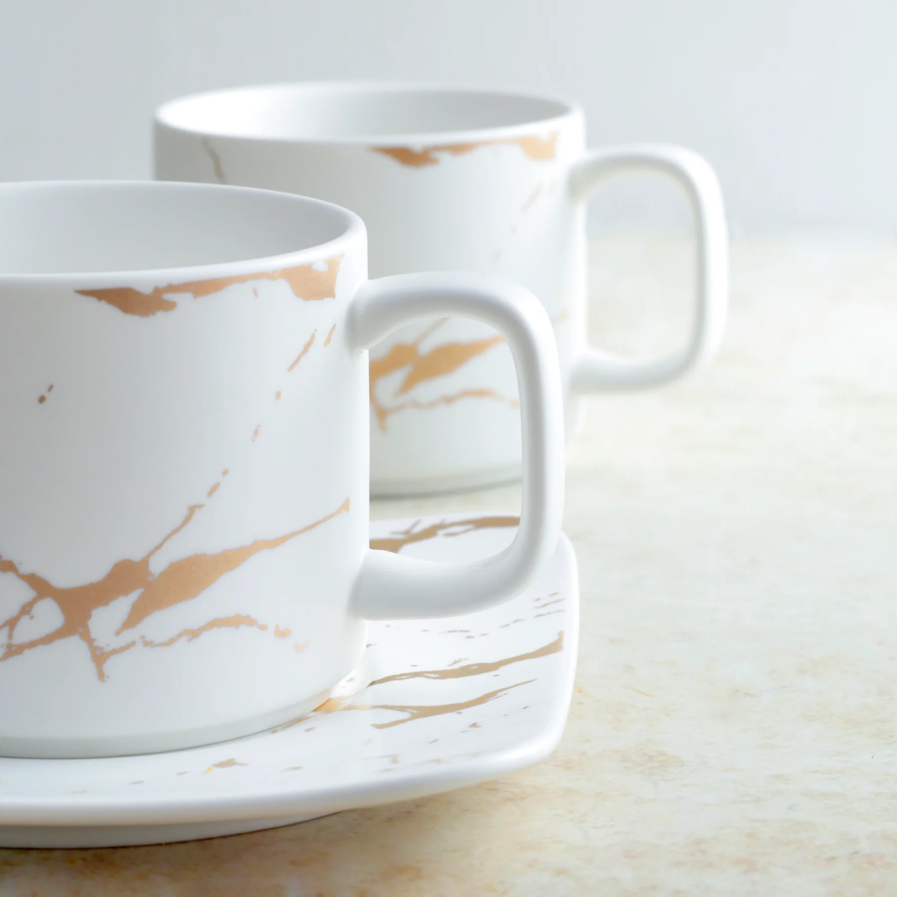 Marble Tea Cup and Saucer - Image 5