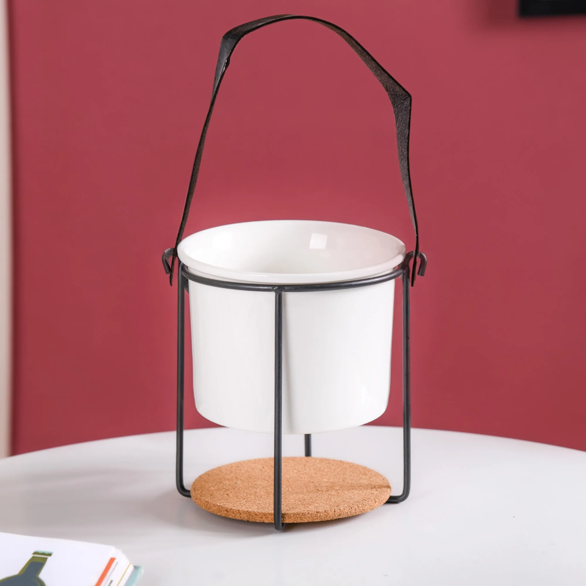 Marble Bucket Style Planter - Image 4
