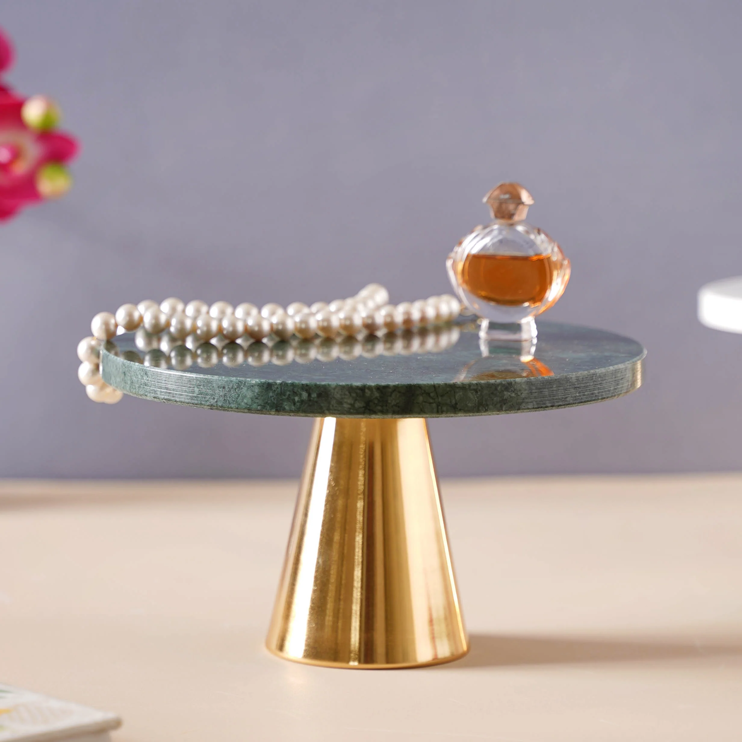 Marble Cake Stand 8 inch - Image 6