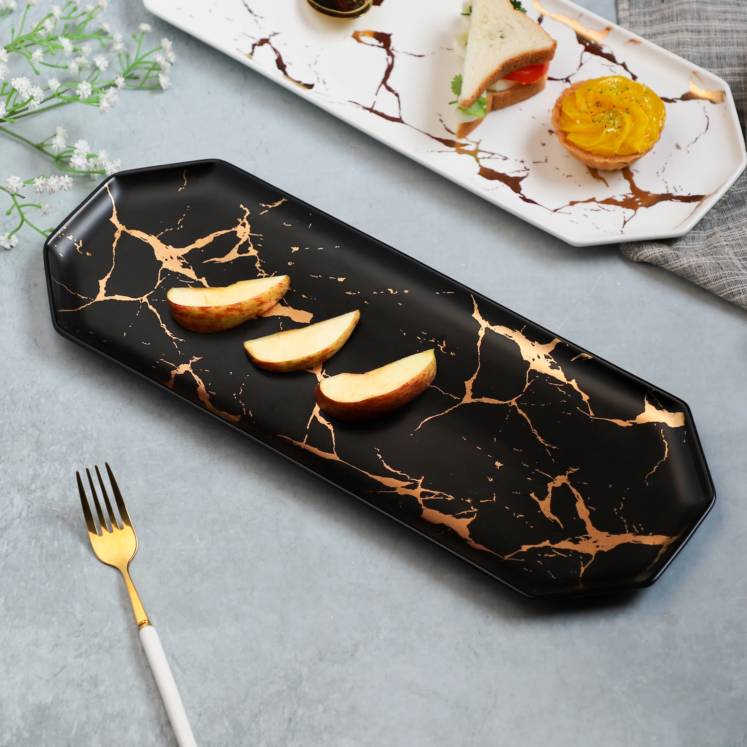 Marble Hexagon Platter - Image 2