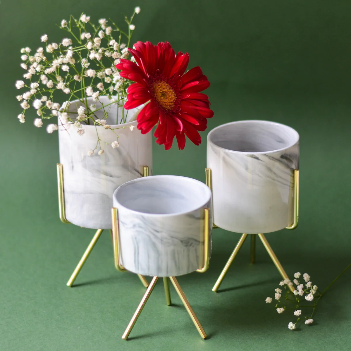 Marble Planter With Stand - Image 2
