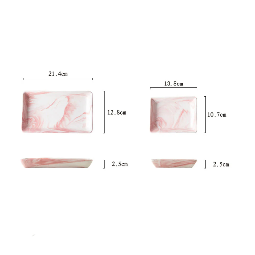 Marble Serving Platter Pink Small 5 inch - Image 7