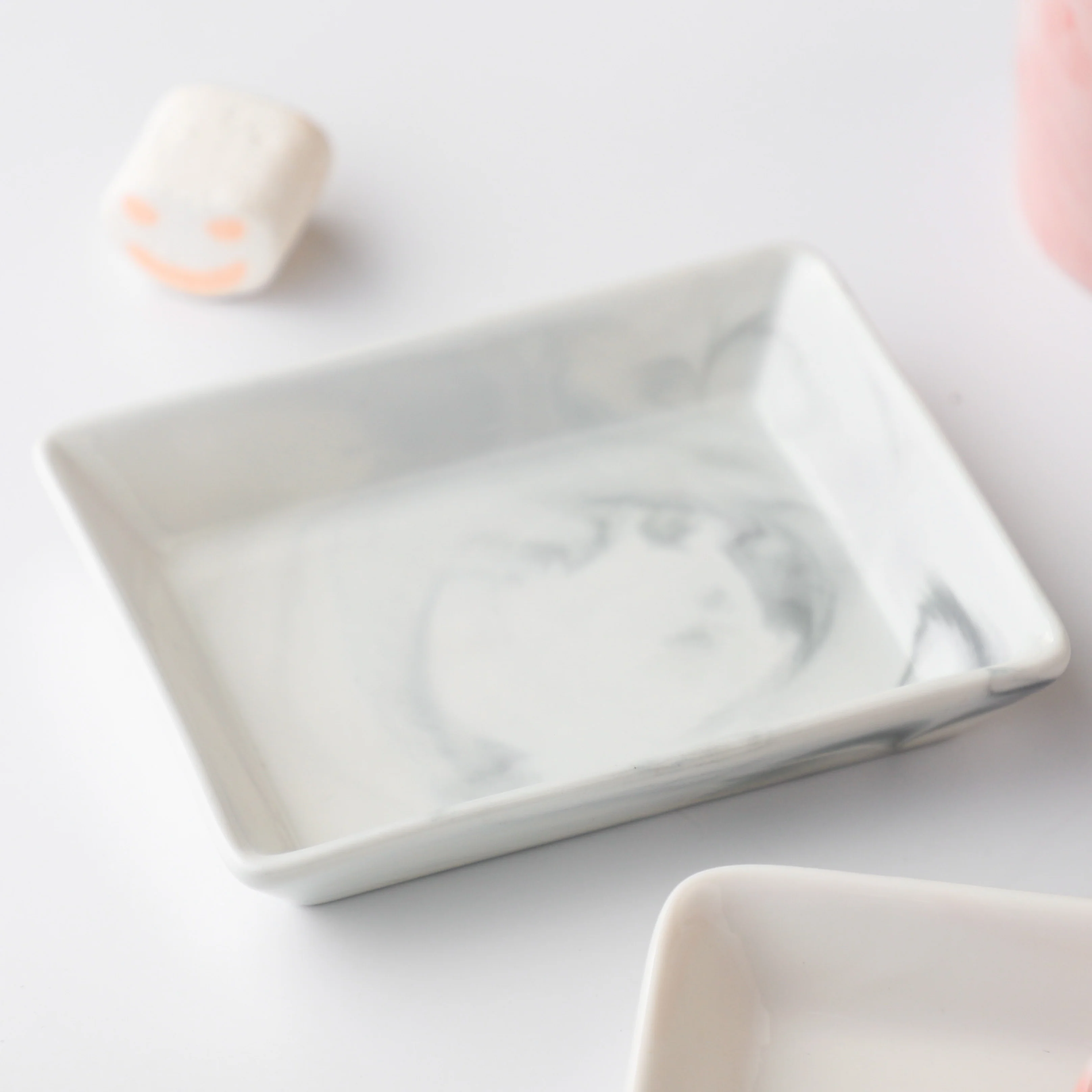 Marble Serving Platter Grey Small 5 Inch - Image 3