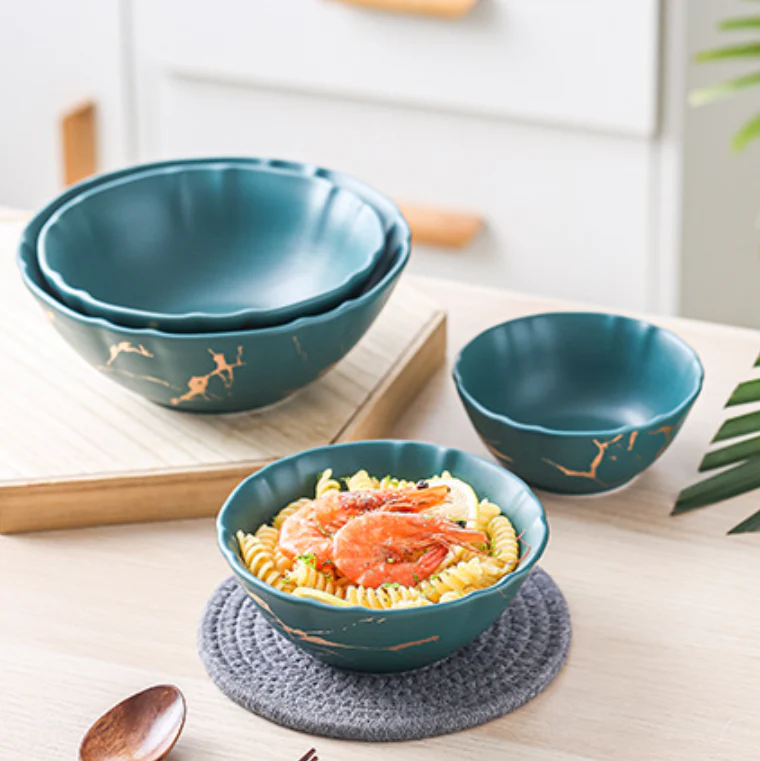 Marble Texture Soup Bowl - Image 4