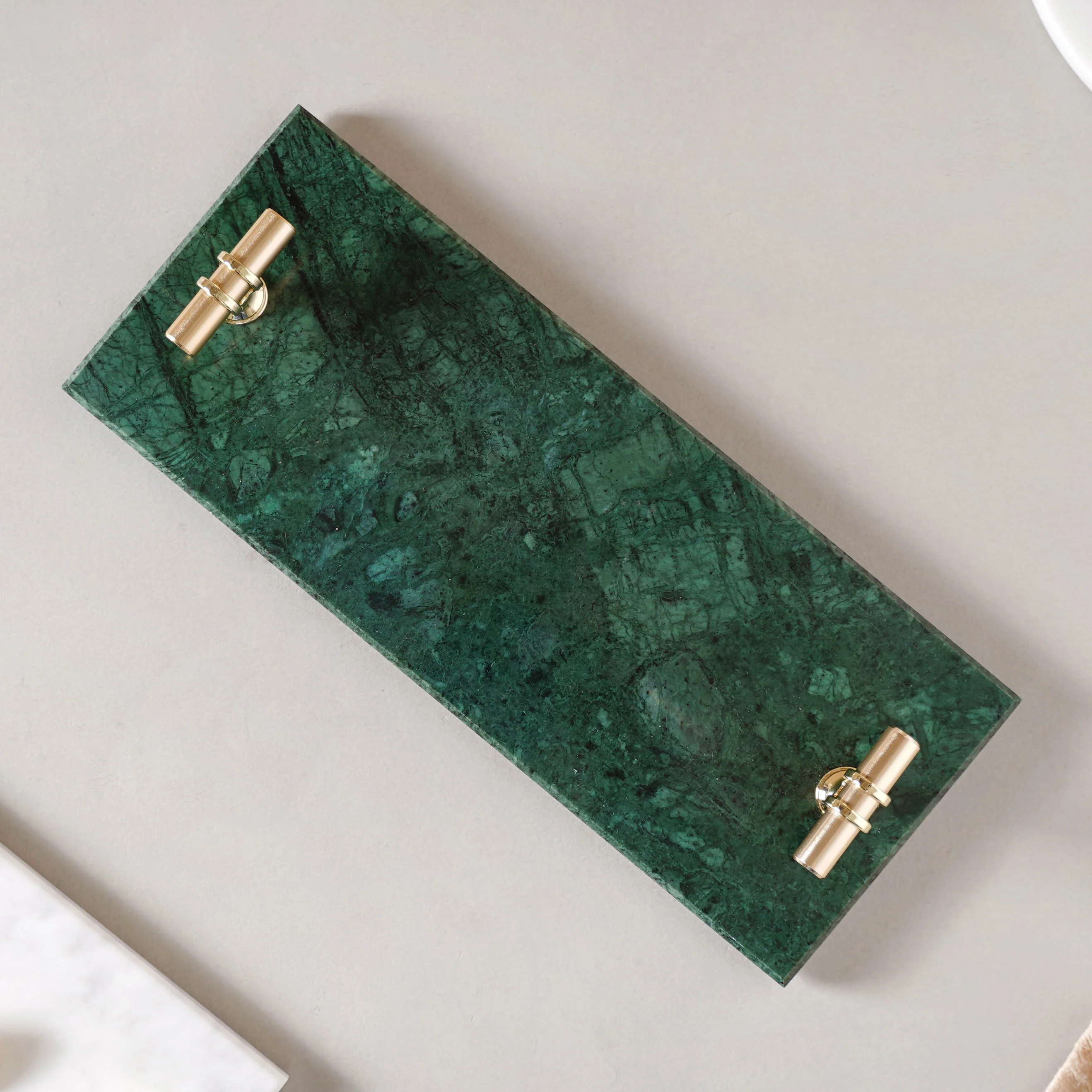 Marble Tray With Metal Handle - Image 9