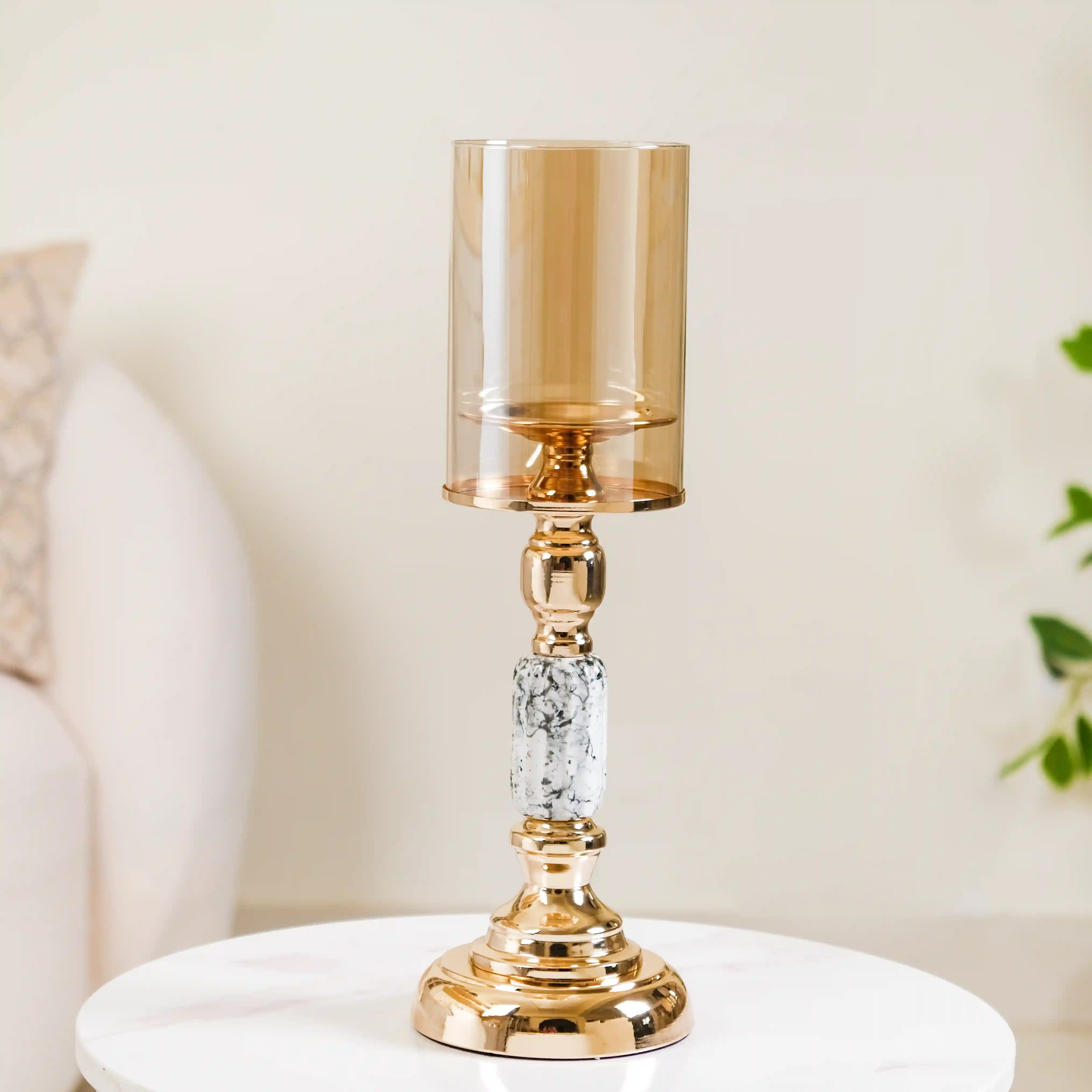 Marble Vintage Candle Holders Set Of 2 - Image 5