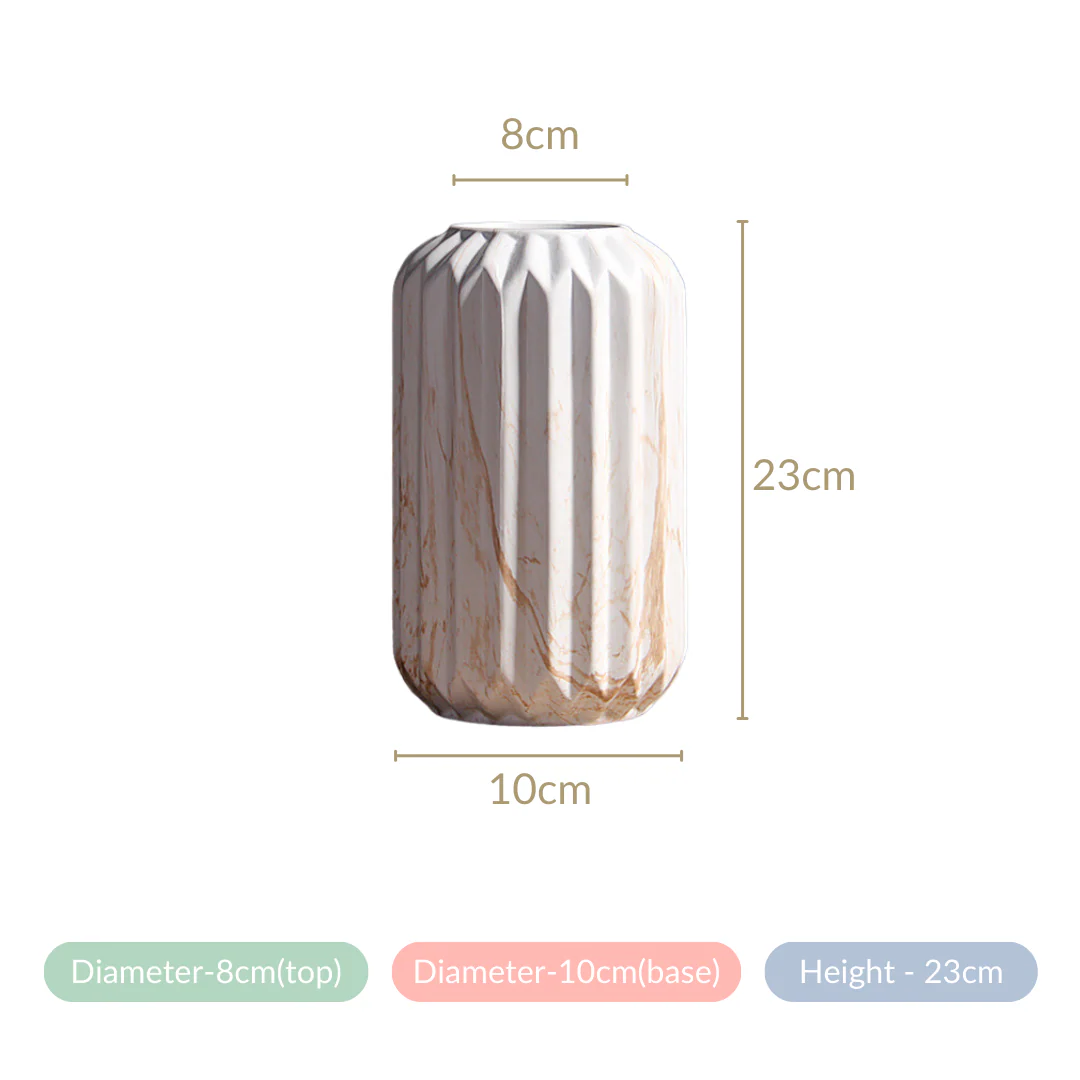 Marbled Chic Ceramic Vase - Image 13