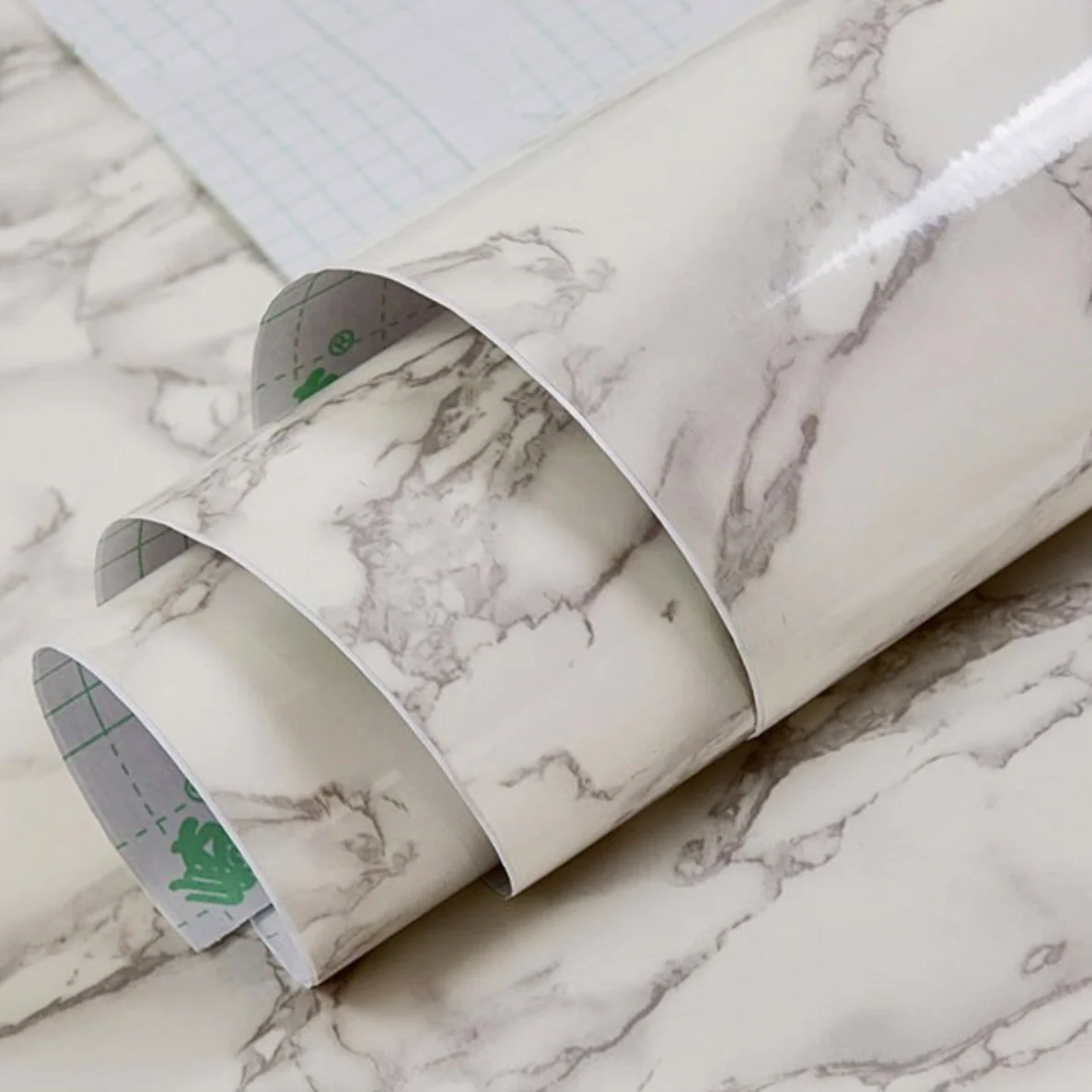 MARBLE Marble Self Sticking Paper - White