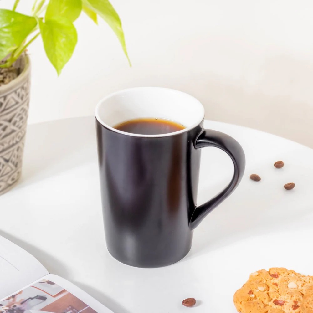 Matt Charcoal Black Mug 350 ml - Image 3