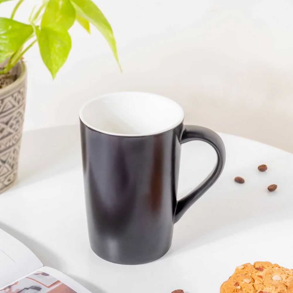 Matt Charcoal Black Mug 350 ml - Image 4