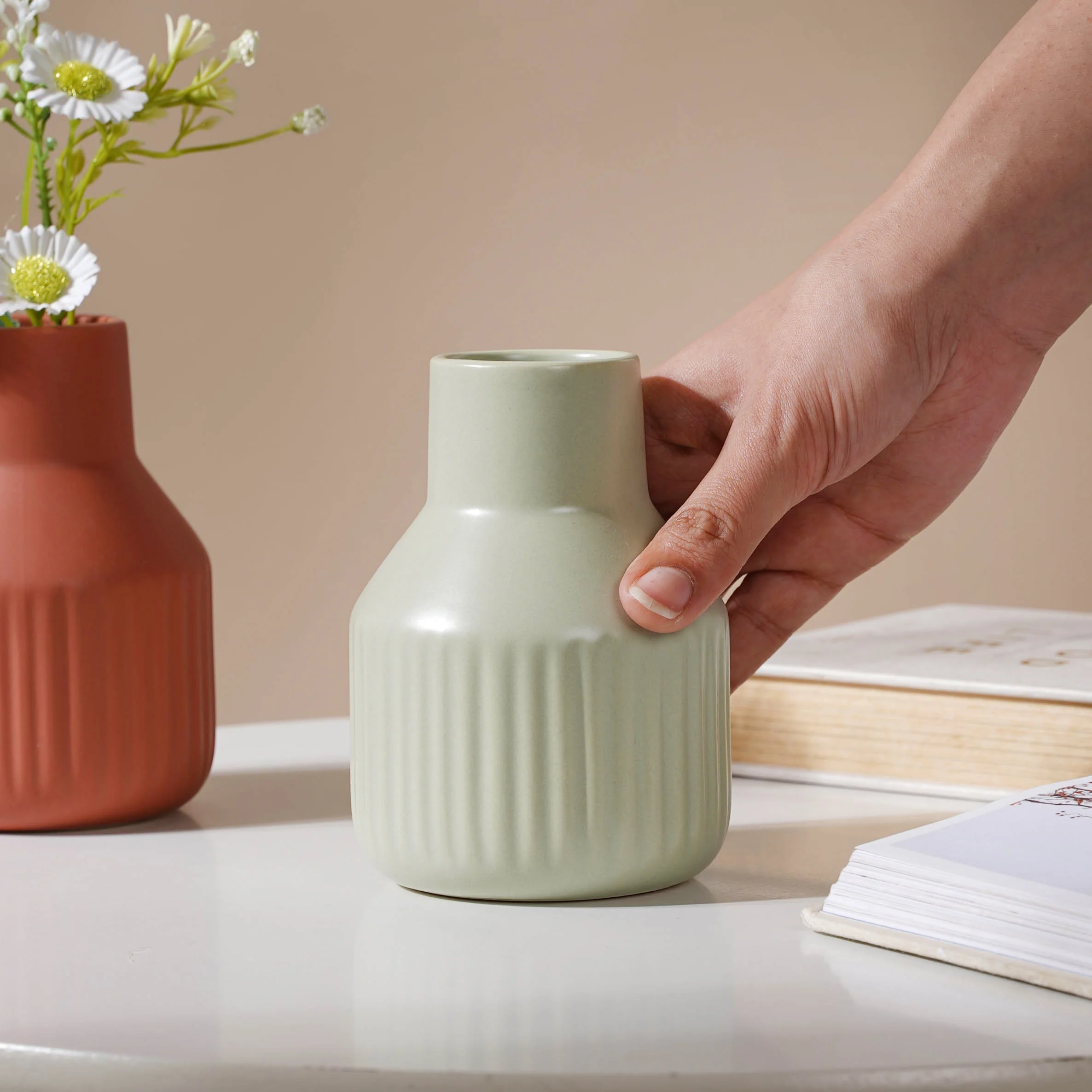 Matte Soft Hued Vase - Image 3