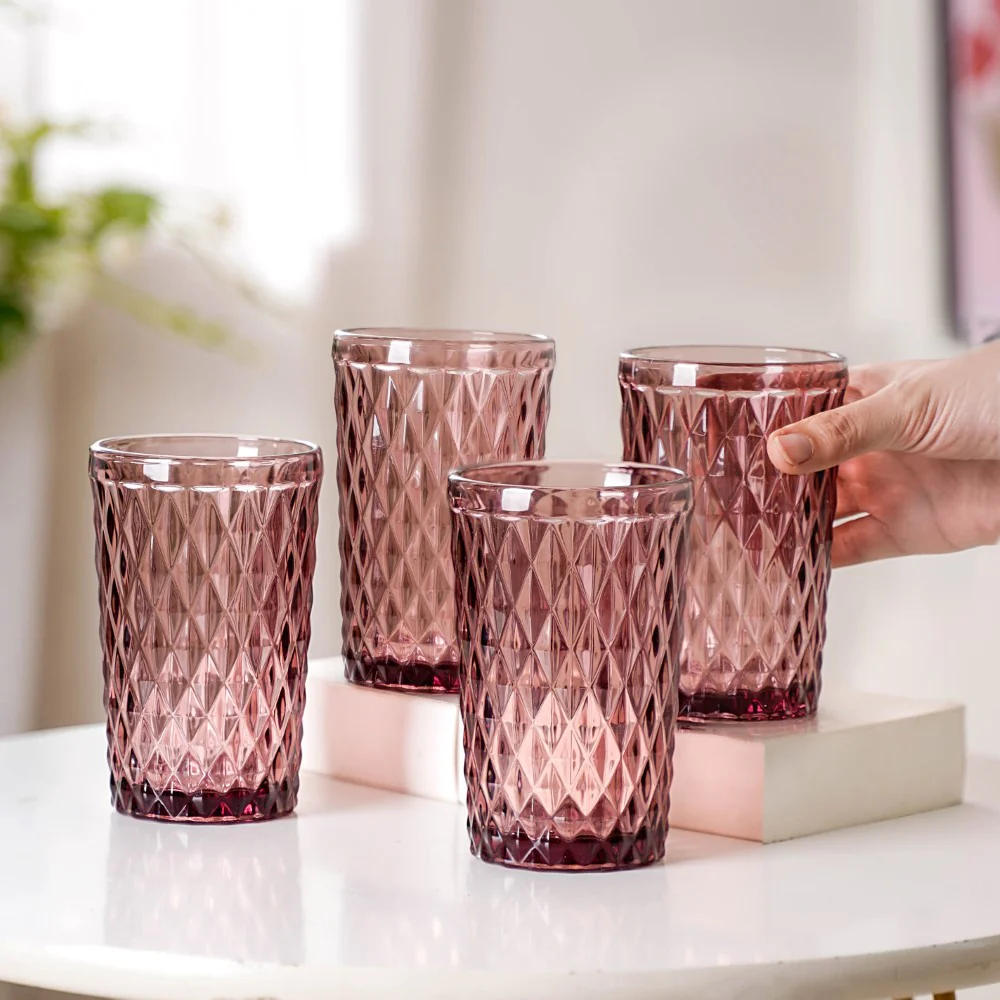 Mauve Orchid Water Cup Set of 4 - Image 3