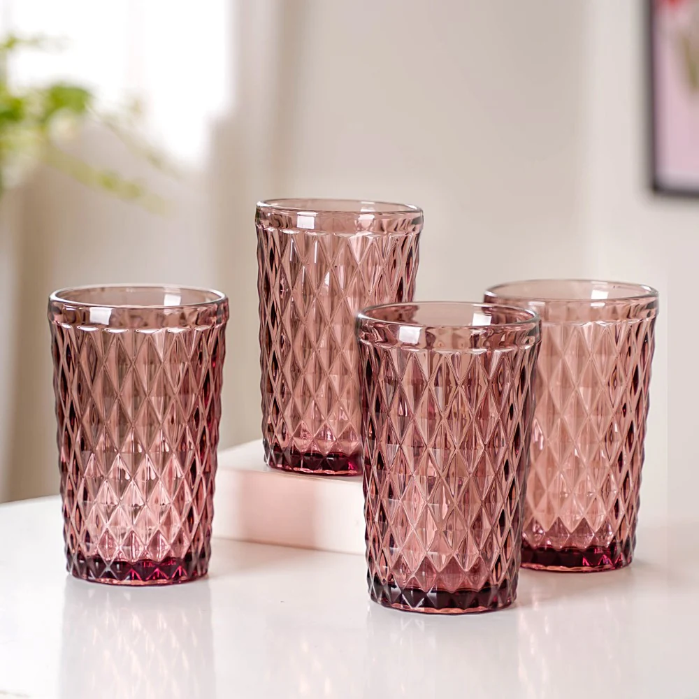 Mauve Orchid Water Cup Set of 4 - Image 8