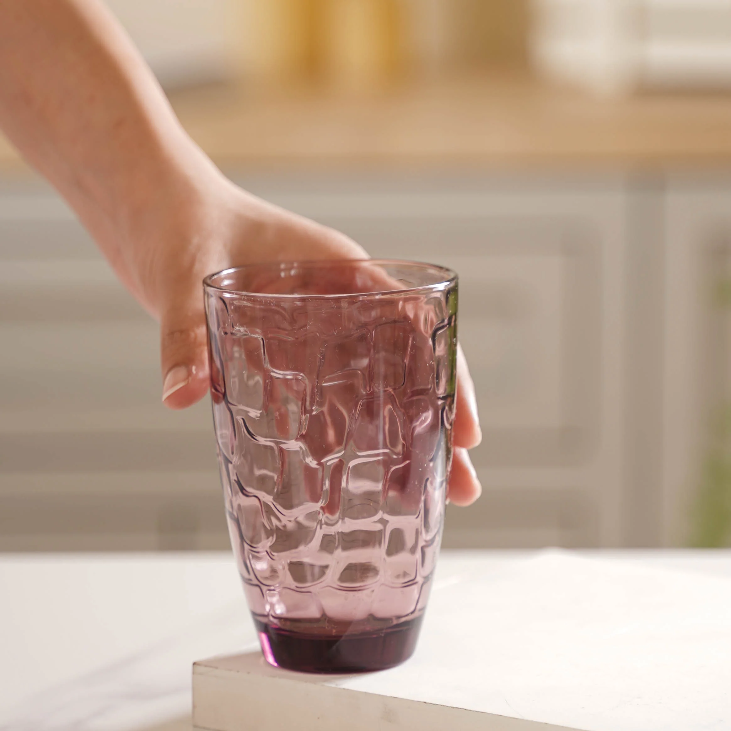 Mauve Orchid Water Tumbler Set of 6 - Image 3