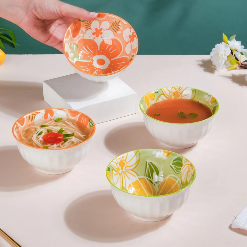 Meadow Muse Ceramic Soup Bowl 280 ml Set Of 4 - Image 3