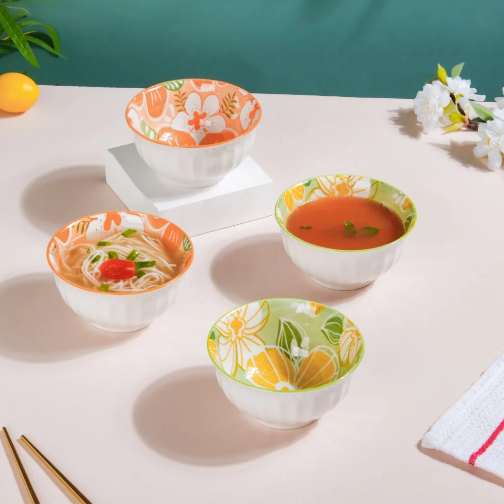 Meadow Muse Ceramic Soup Bowl 280 ml Set Of 4 - Image 6