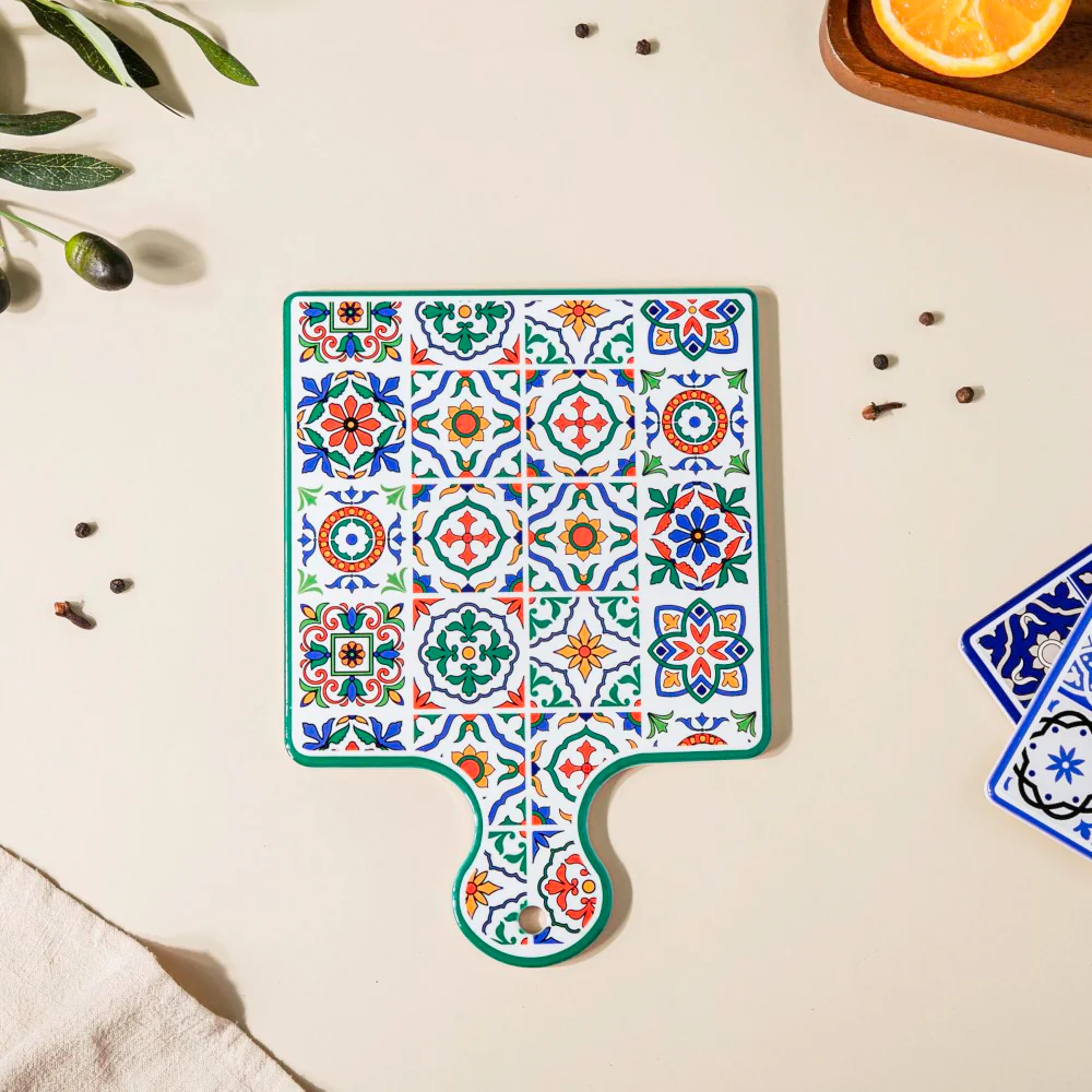Mediterranean Trivet With Handle Multicolour 9 Inch - Image 3
