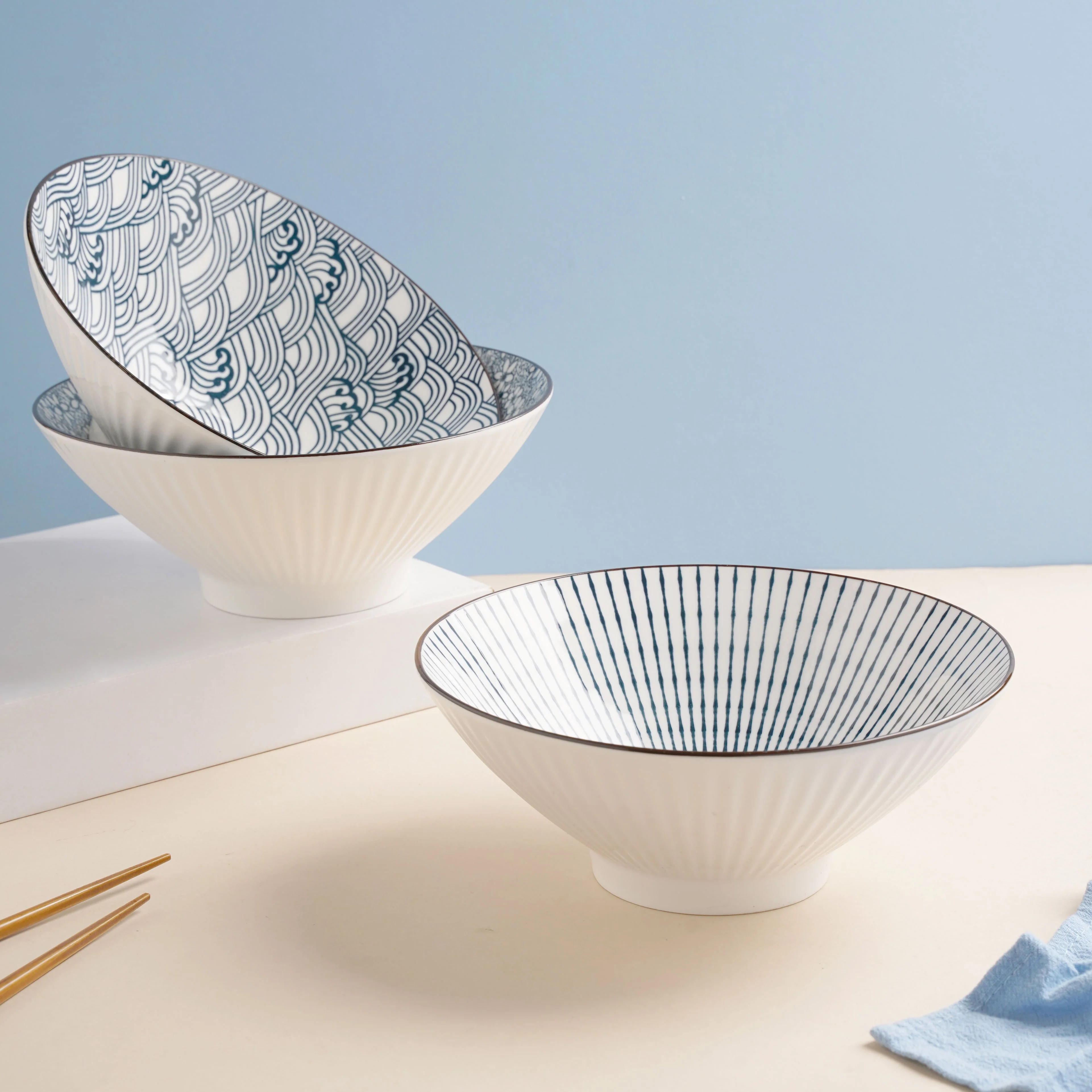 Meraki Ramen Bowl Scallop Patterns 700 ml - Image 4