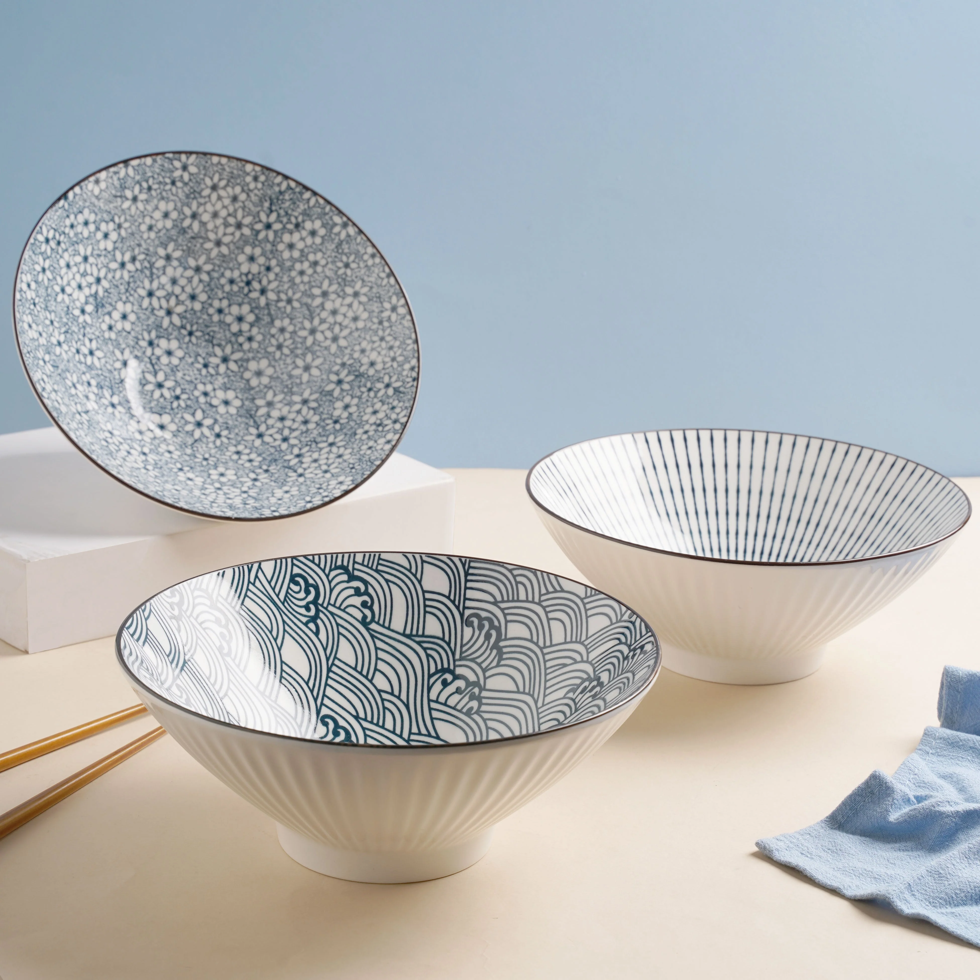 Meraki Ramen Bowl Scallop Patterns 700 ml - Image 5