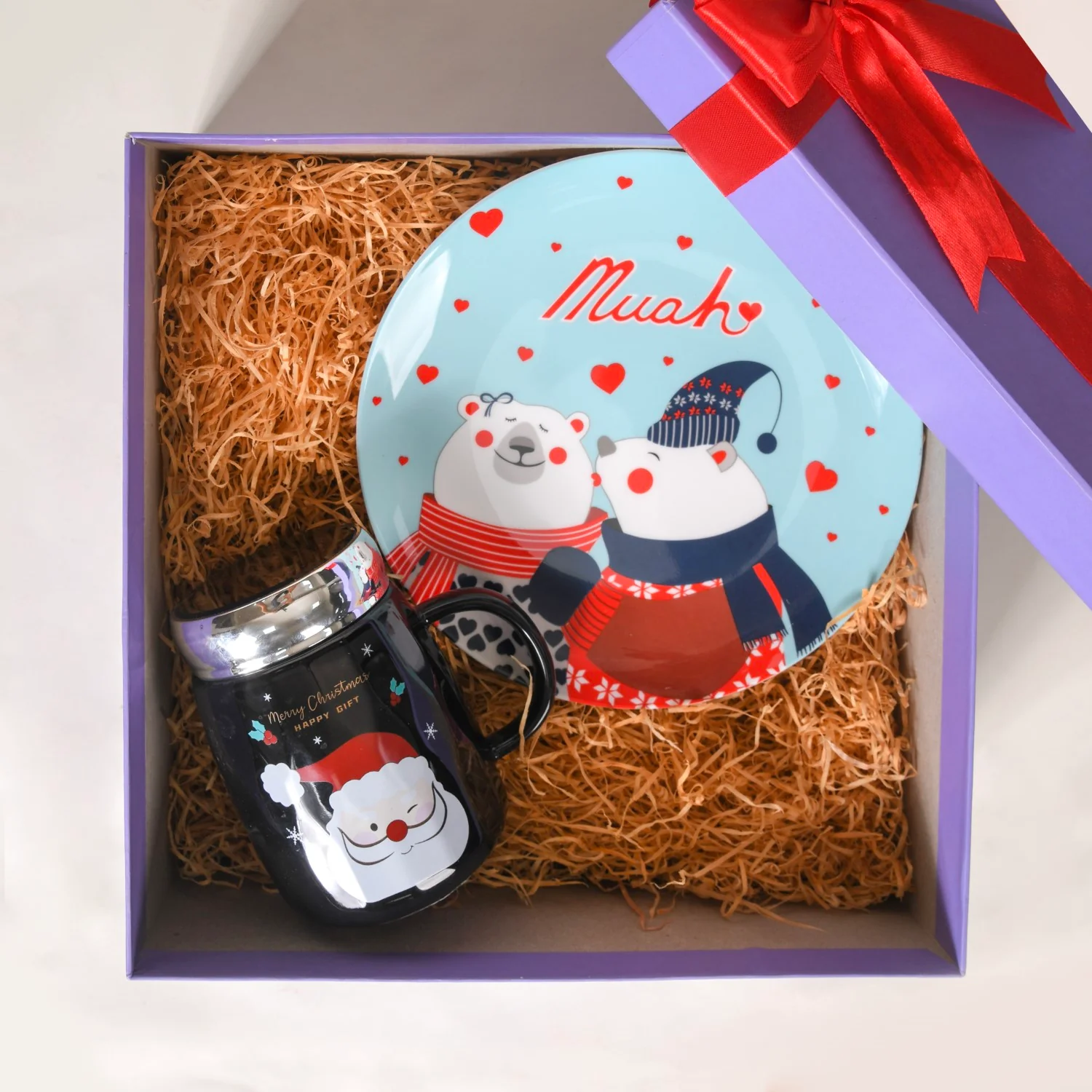 Merry Xmas Gift Hamper Box Set of 2 - Image 2
