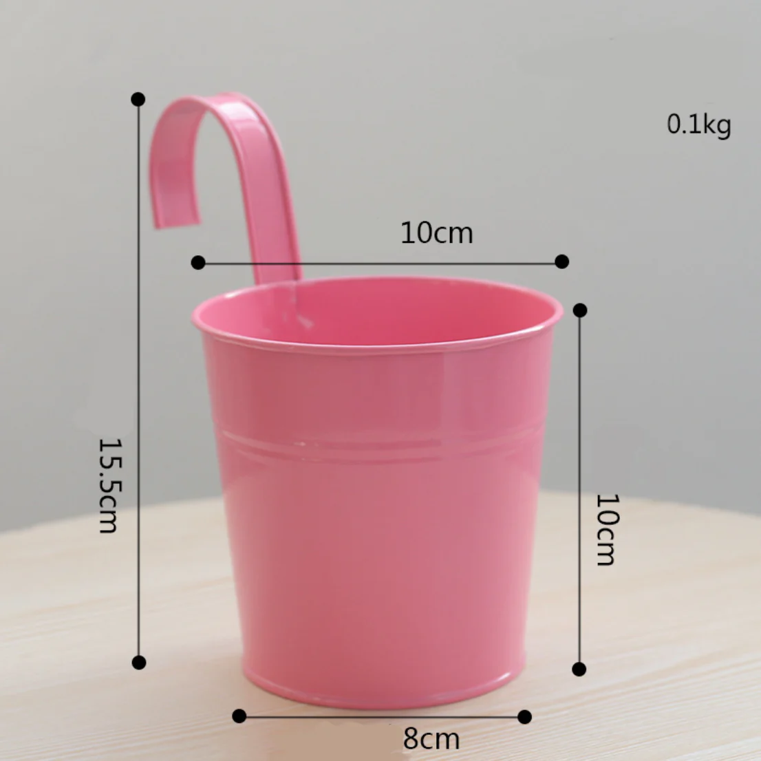 Metal Hanging Planter Basket With Handle - Image 8