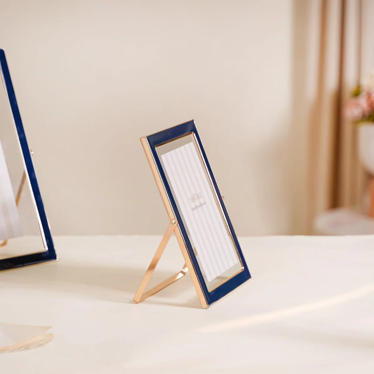 Metal Floating Picture Frame Navy Blue Set Of 3 - Image 10