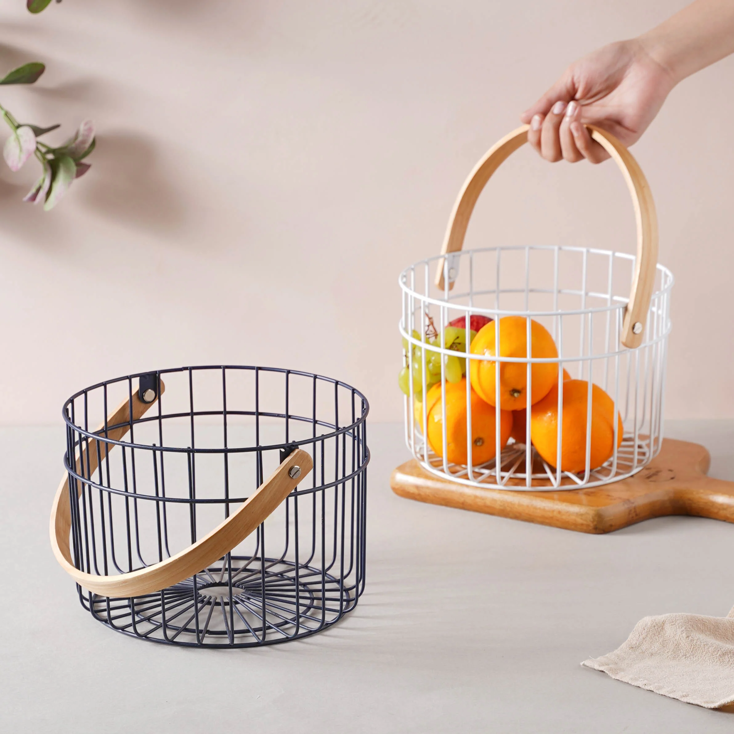 Metal Fruit Basket- Large