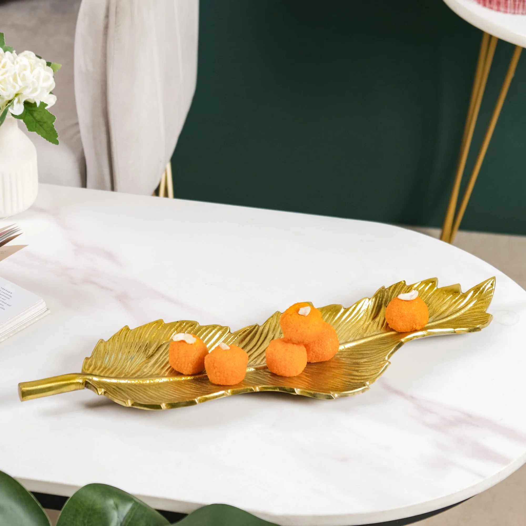 Metal Platter Gold 19 Inch - Image 8