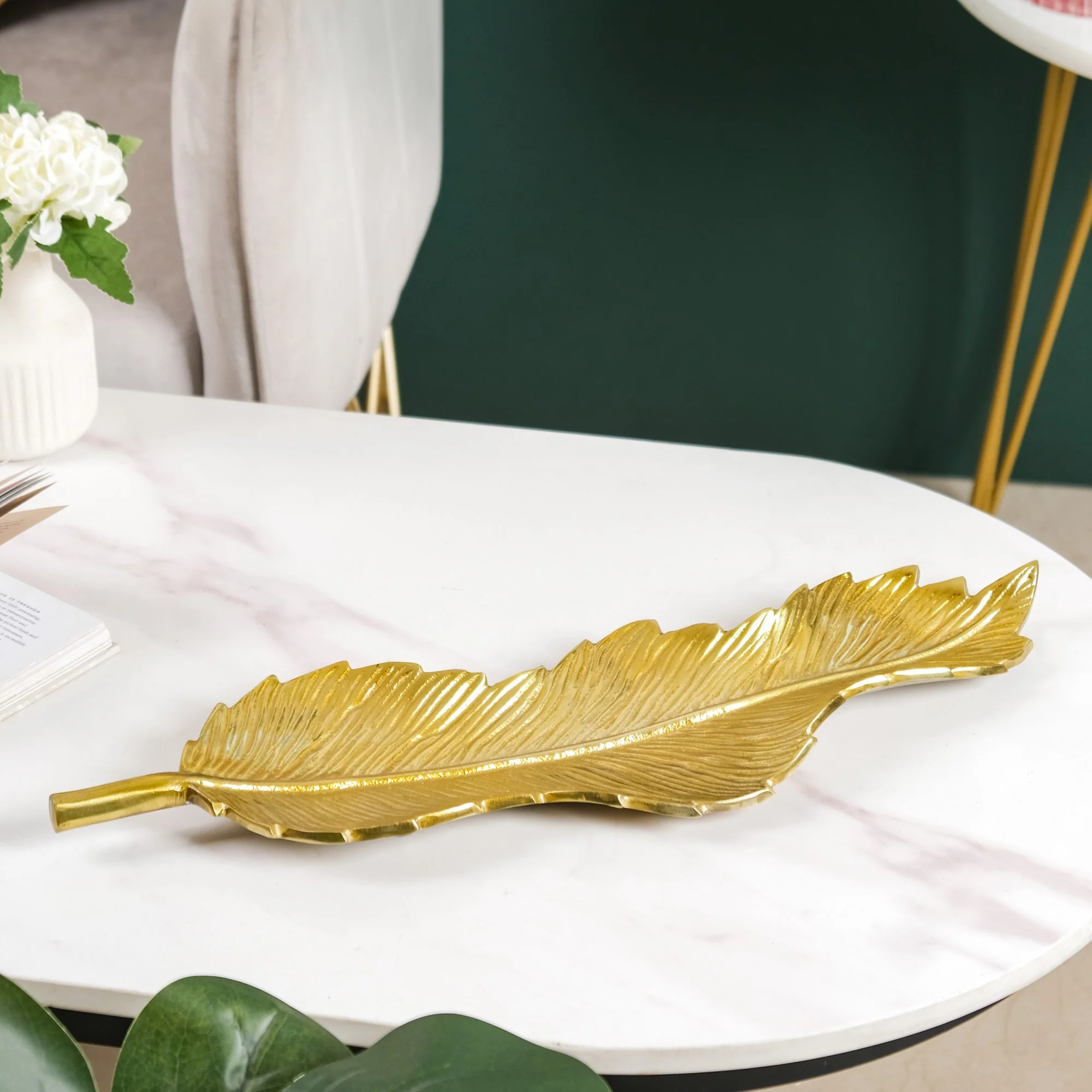 Metal Platter Gold 19 Inch - Image 9