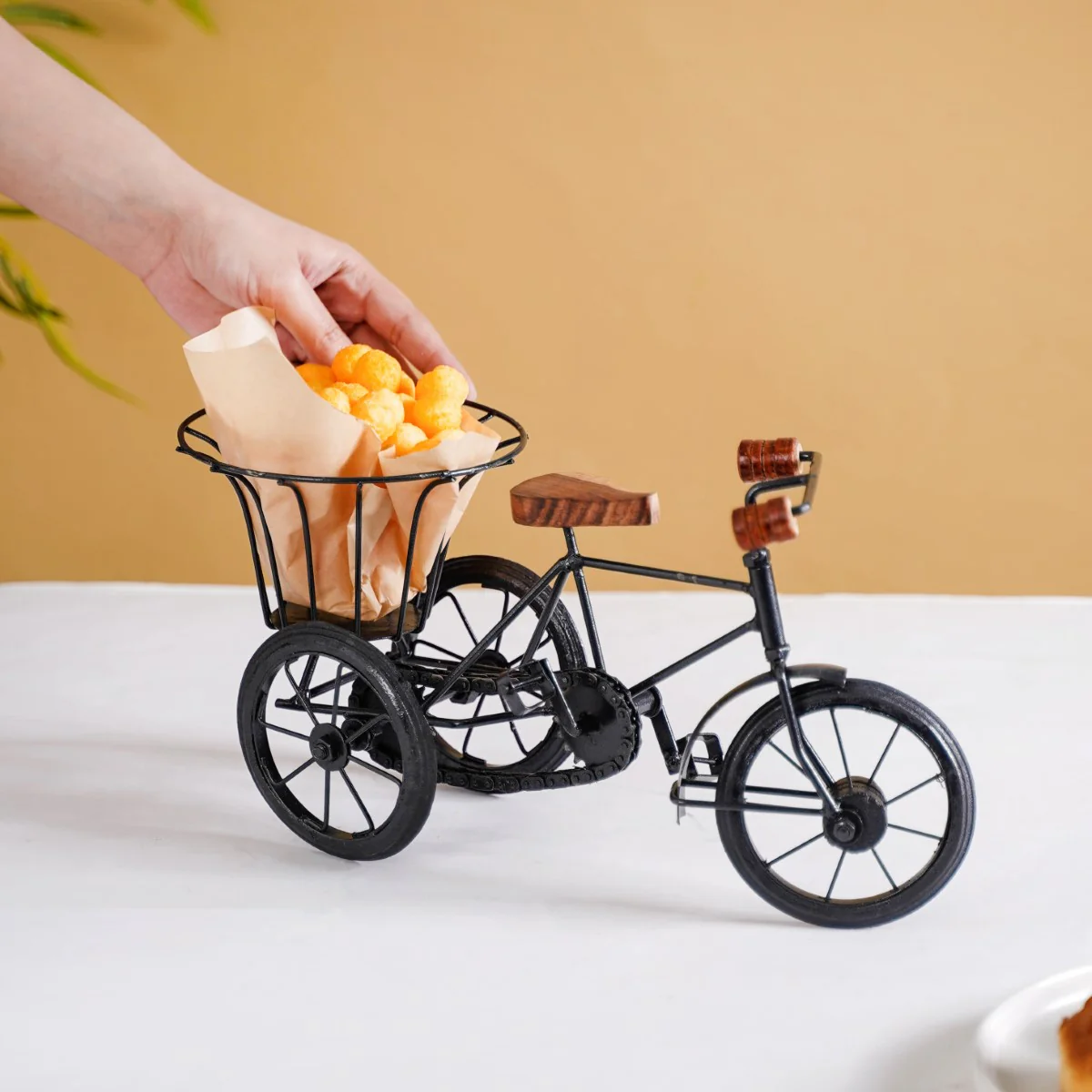 Metal Tricycle French Fry Basket - Image 2