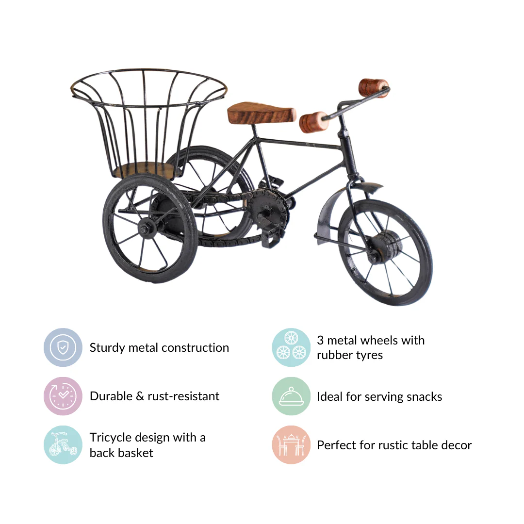 Metal Tricycle French Fry Basket - Image 4
